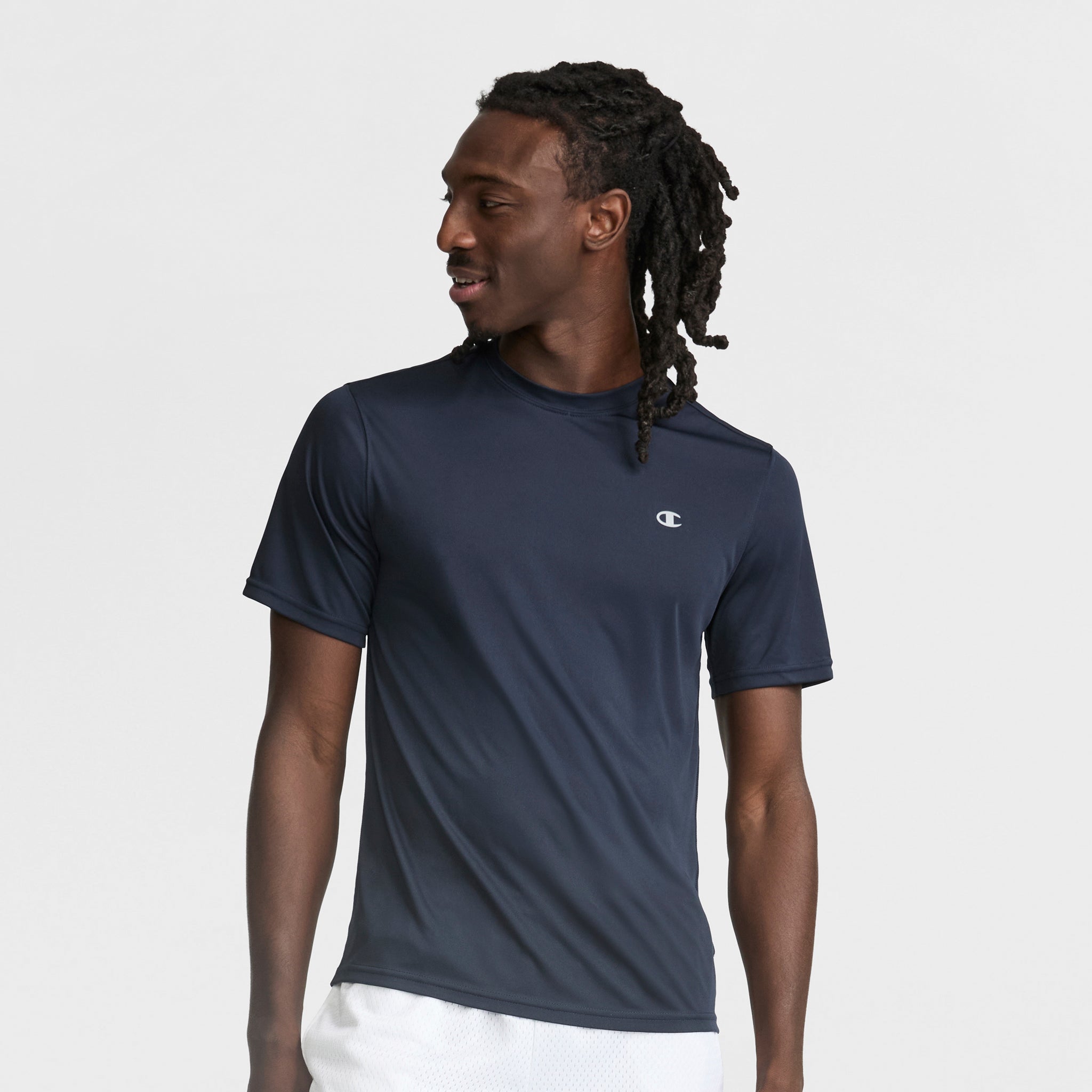 Champion Sport T-Shirt Reflective C Logo tee-shirt homme Deep Navy slim-fit