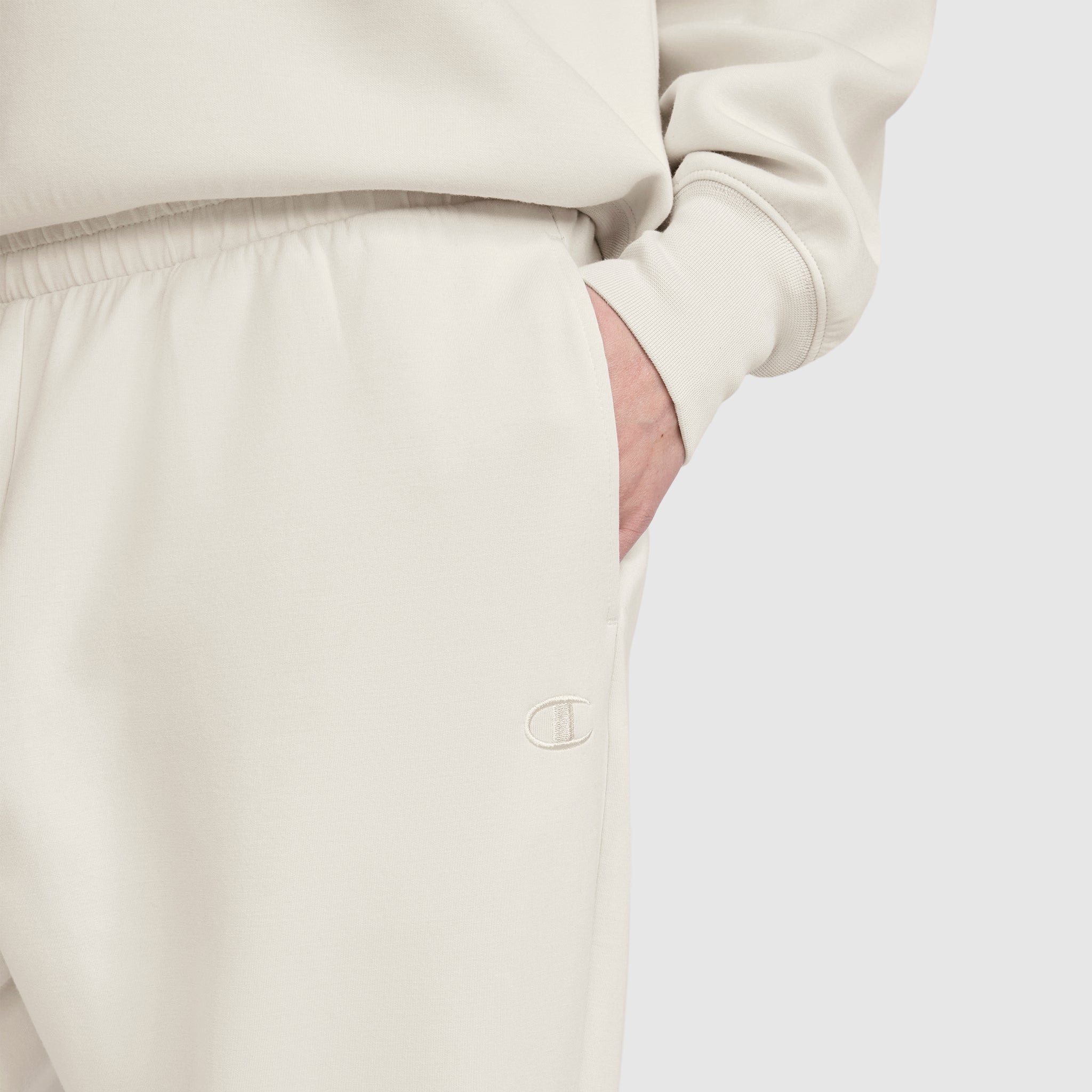 Champion Jogger tapered zips femme coton écru S