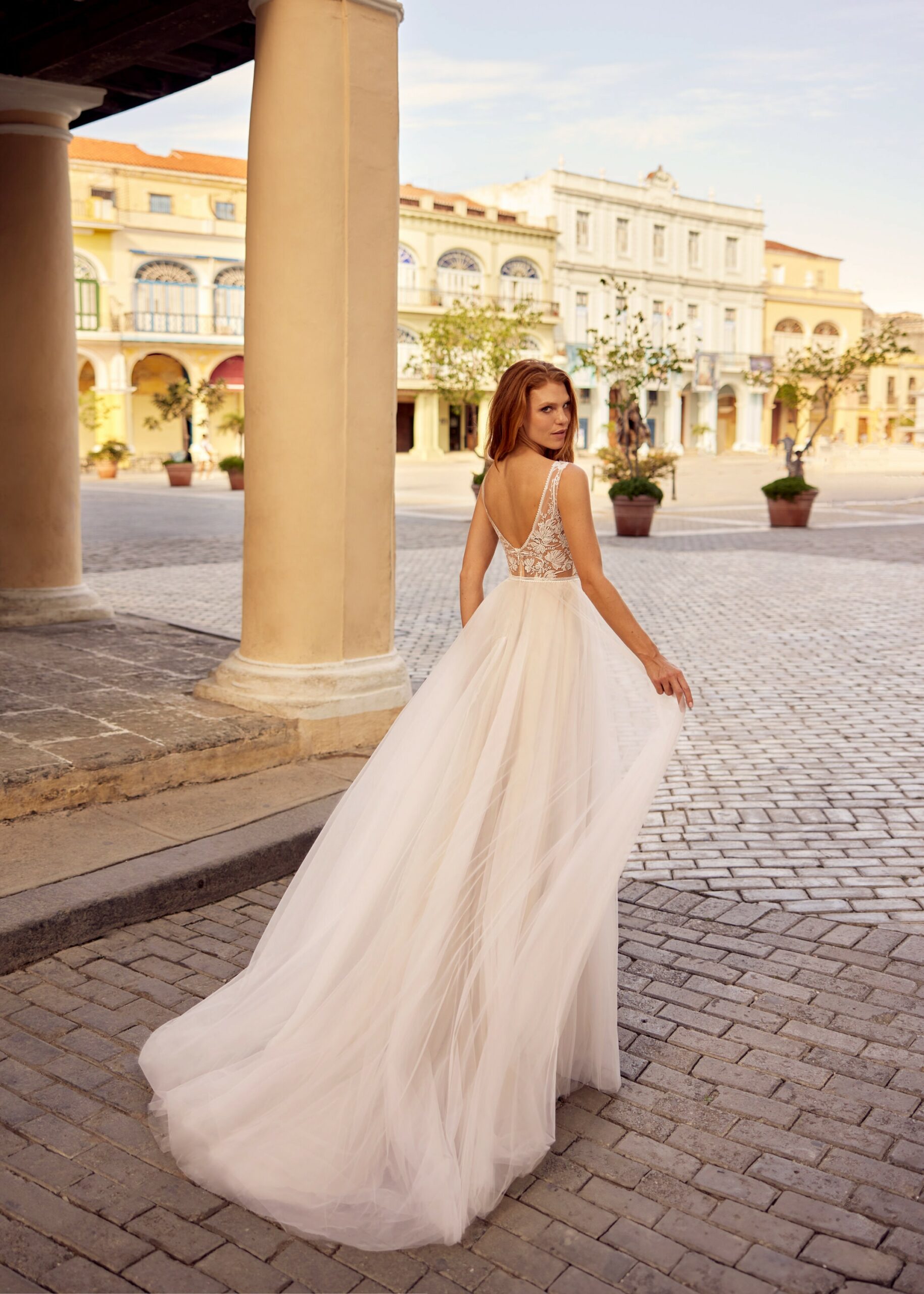 Hervé Paris Libre Lola-ZA robe de mariée blanche longue