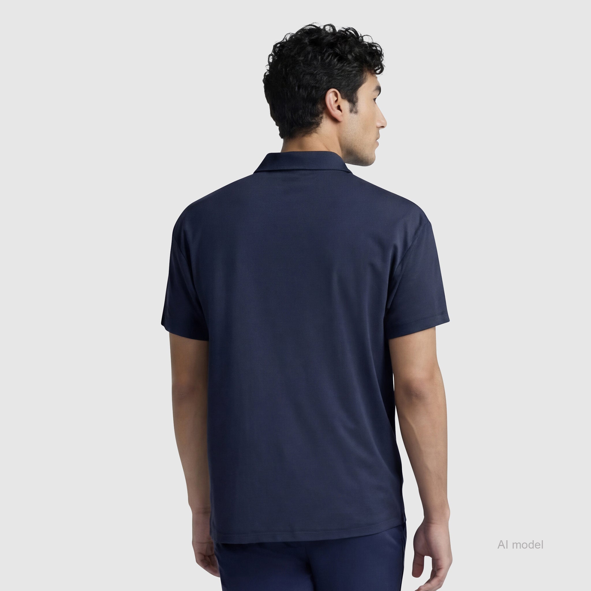 Champion Sport Polo C Logo polo homme Deep Navy stretch