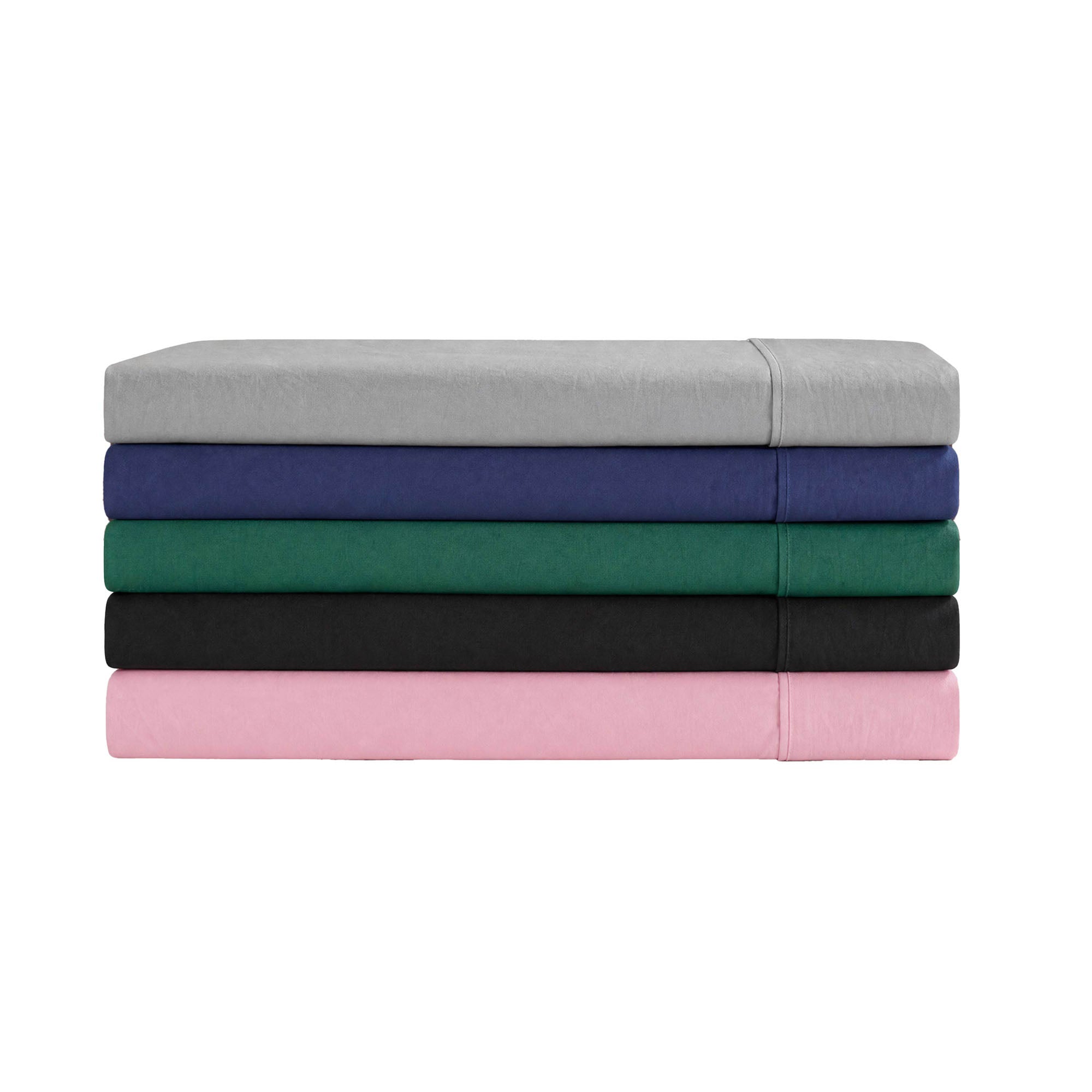 Champion Peak Comfort Parure draps microfibre noire Queen