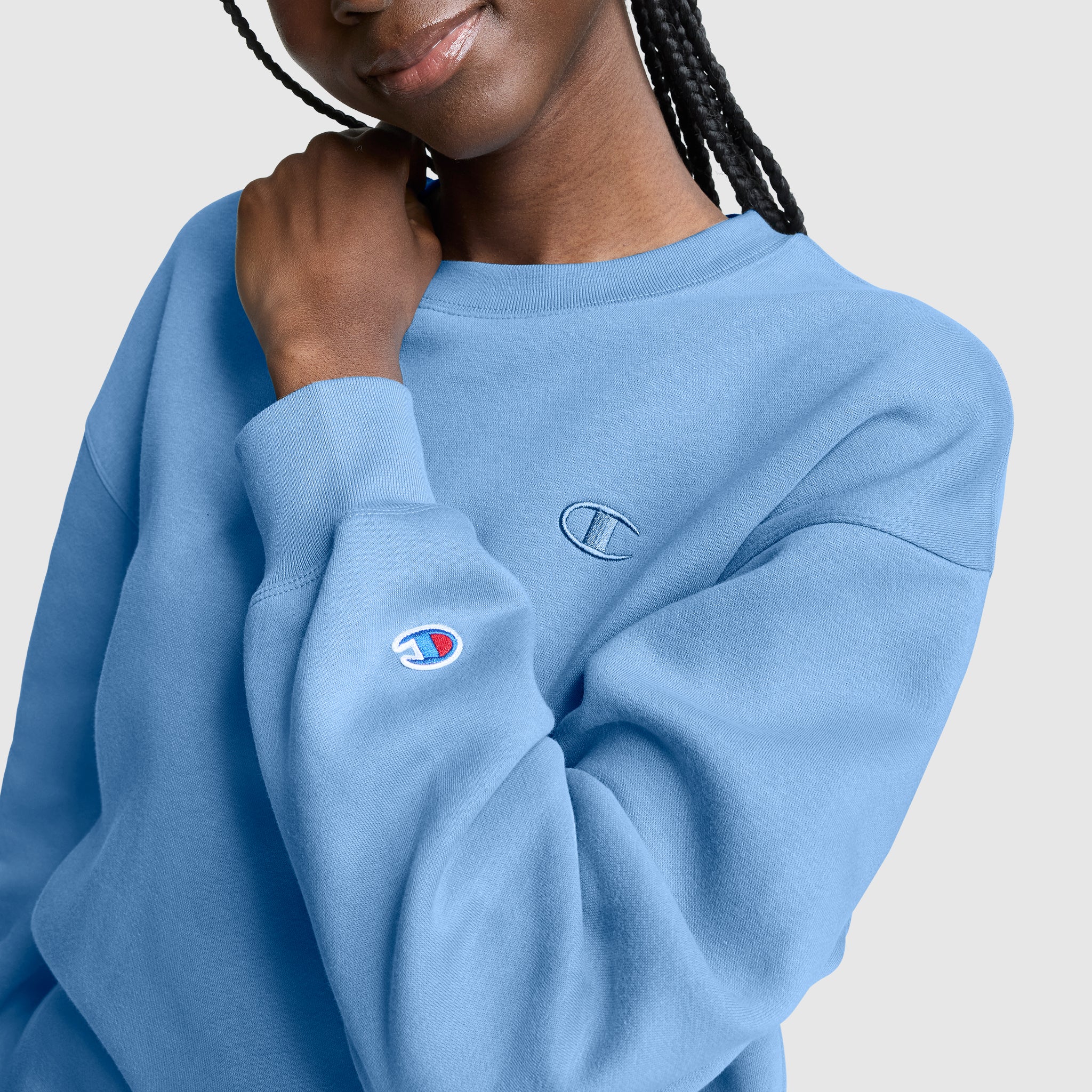 Champion Powerblend Crewneck sweat riviera petit C