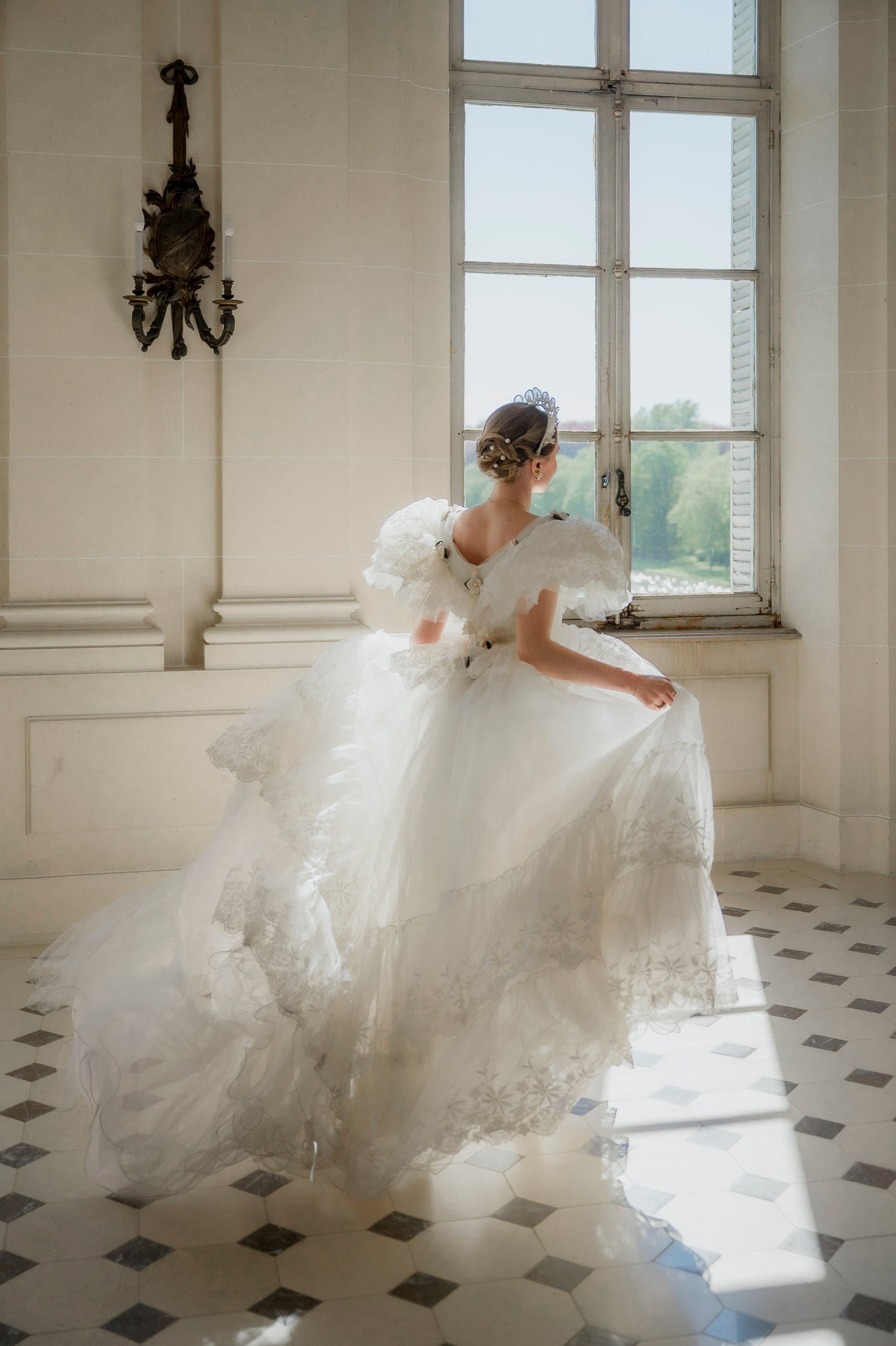 Solène Gisèle La mariée Robe Alina robe dentelle ivoire 36/38