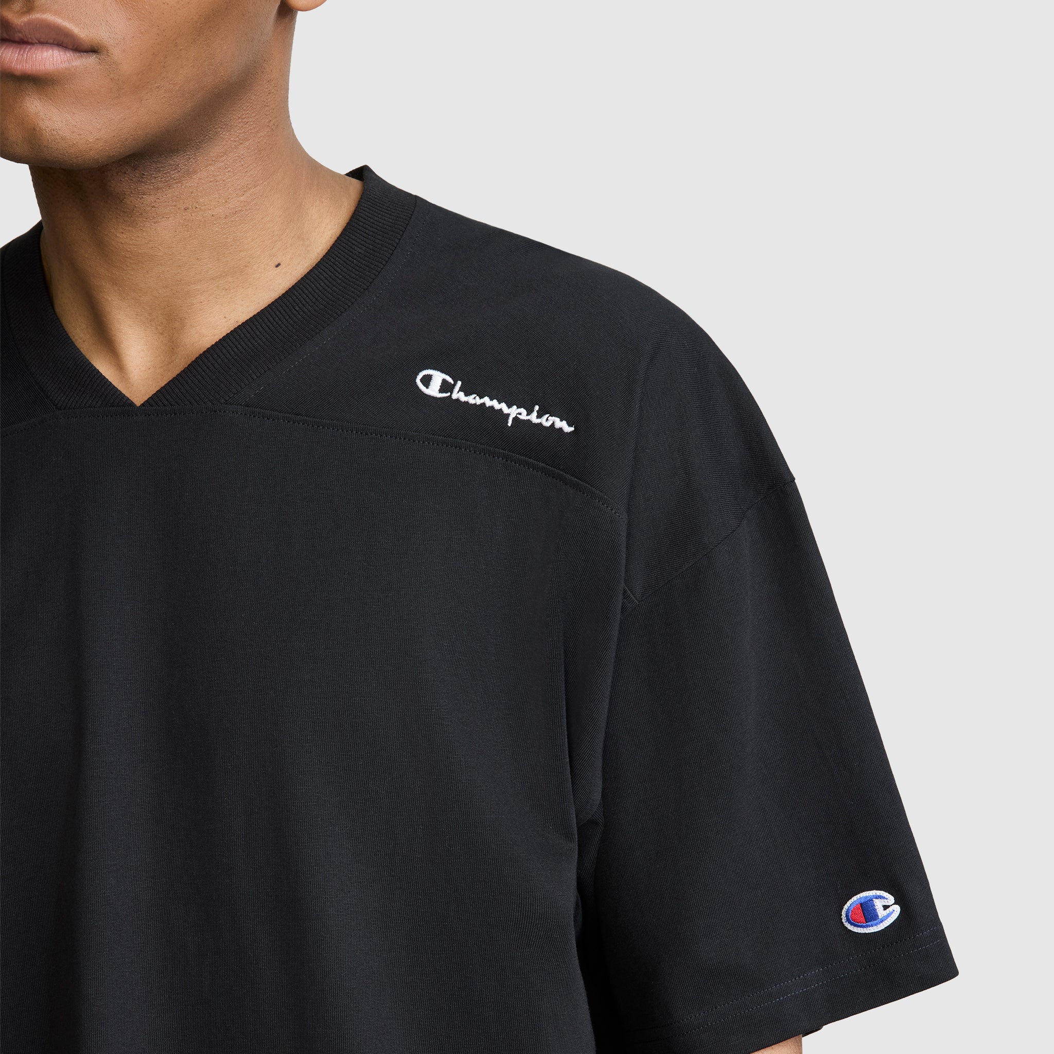 Champion Boxy T-Shirt coton manches courtes Noir