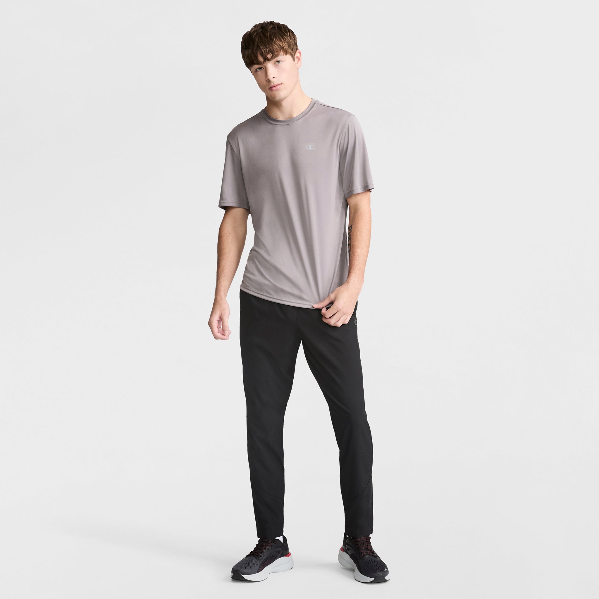 Champion Sport T-Shirt Reflective C Logo Stone Gray homme