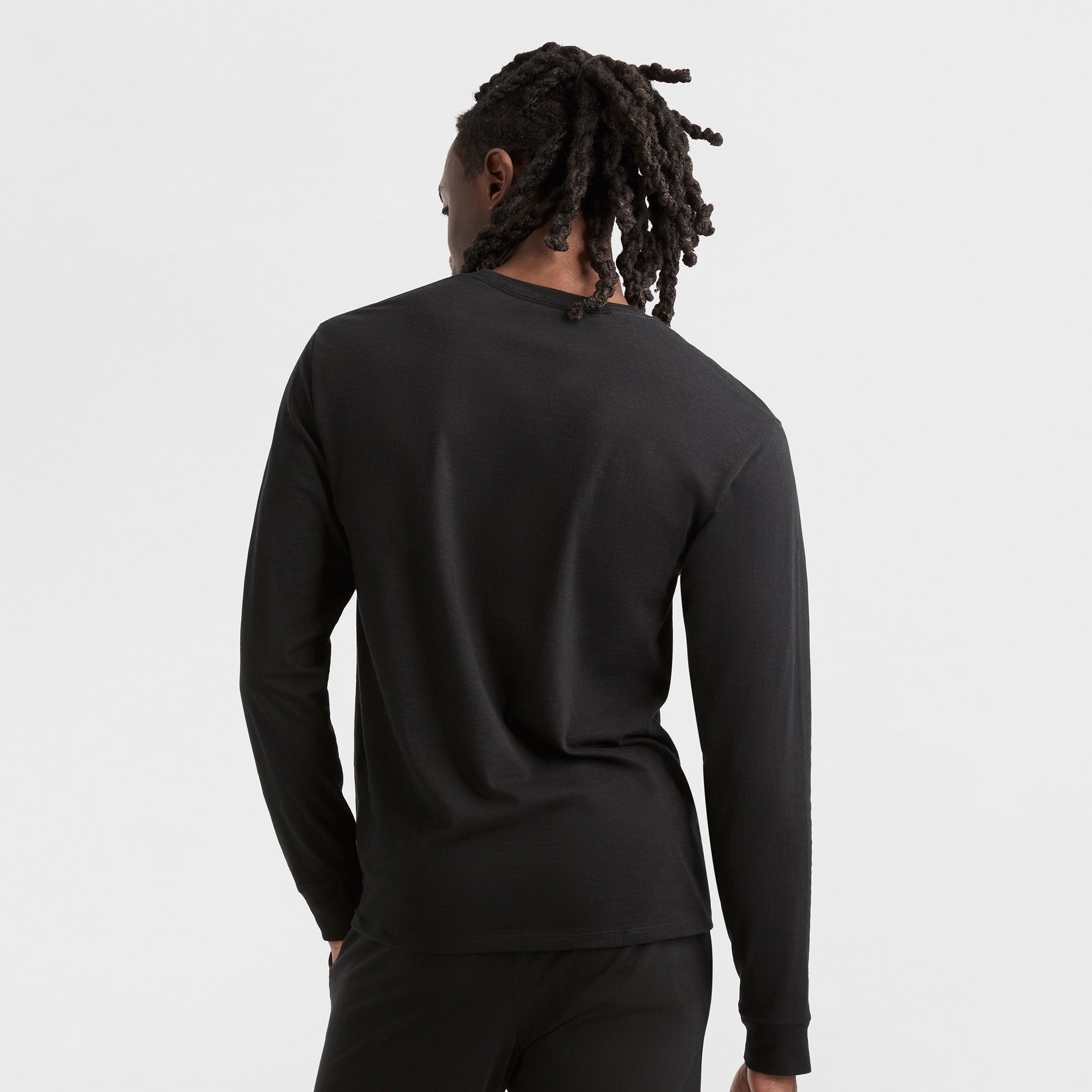 Champion Classic Long Sleeve T-Shirt manches longues noir logo C