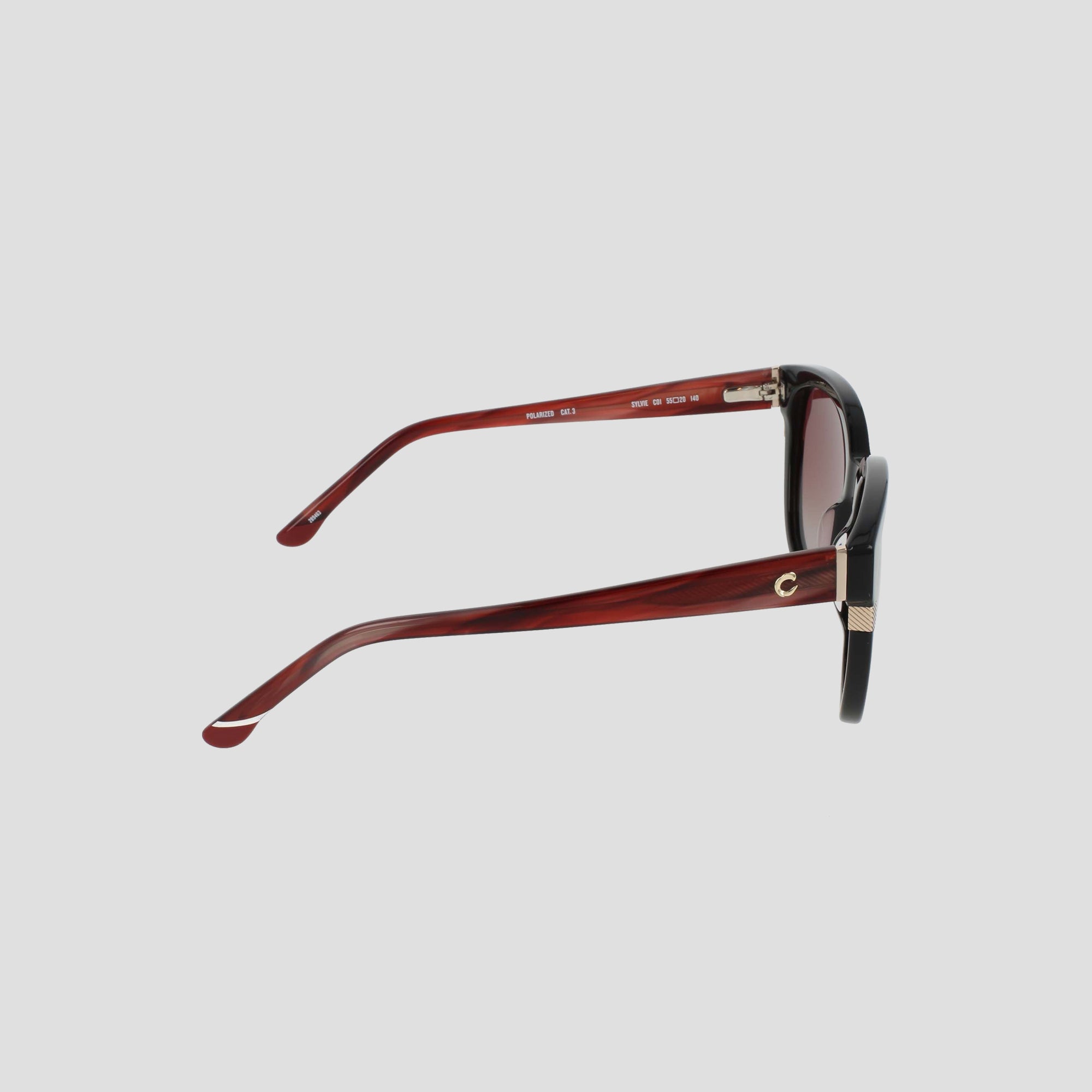 Champion Polarized Lunettes Black Burgundy