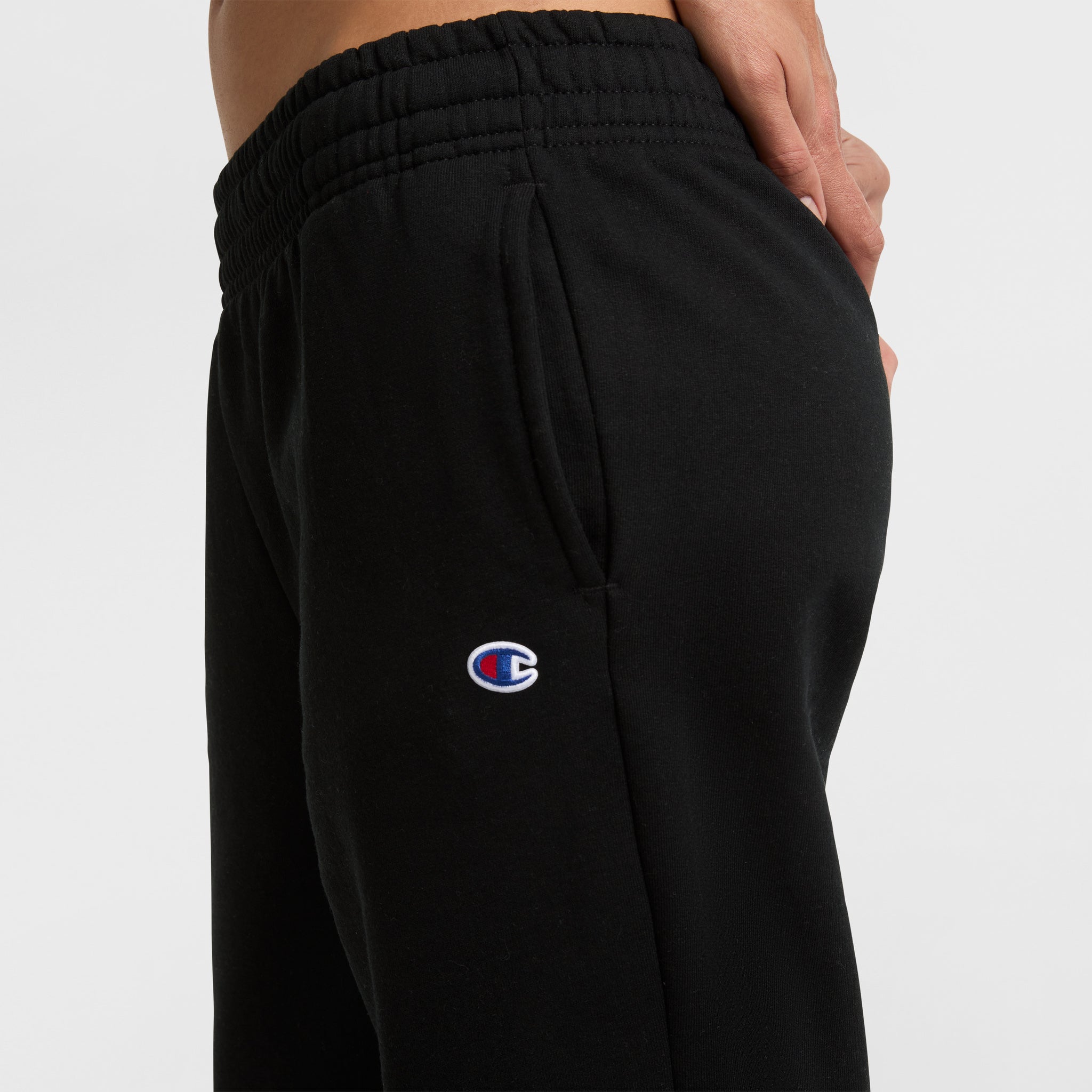 Champion Powerblend Oversized Sweatpants C Logo jogging femme Noir
