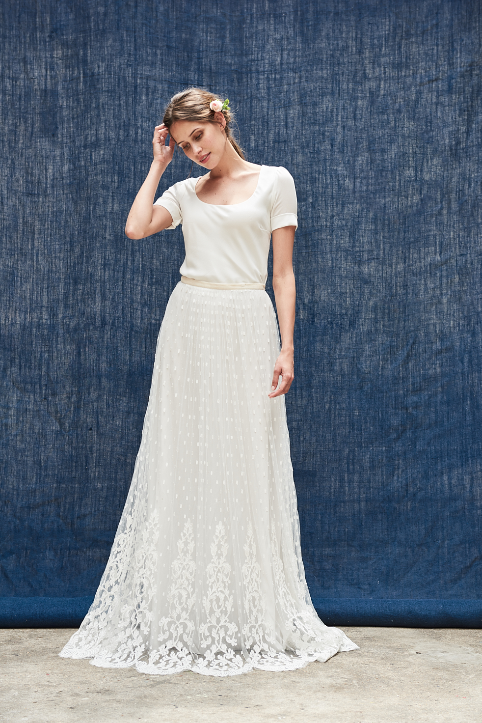Maison Floret Prêt-à-marier Warren jupe tulle plumetis
