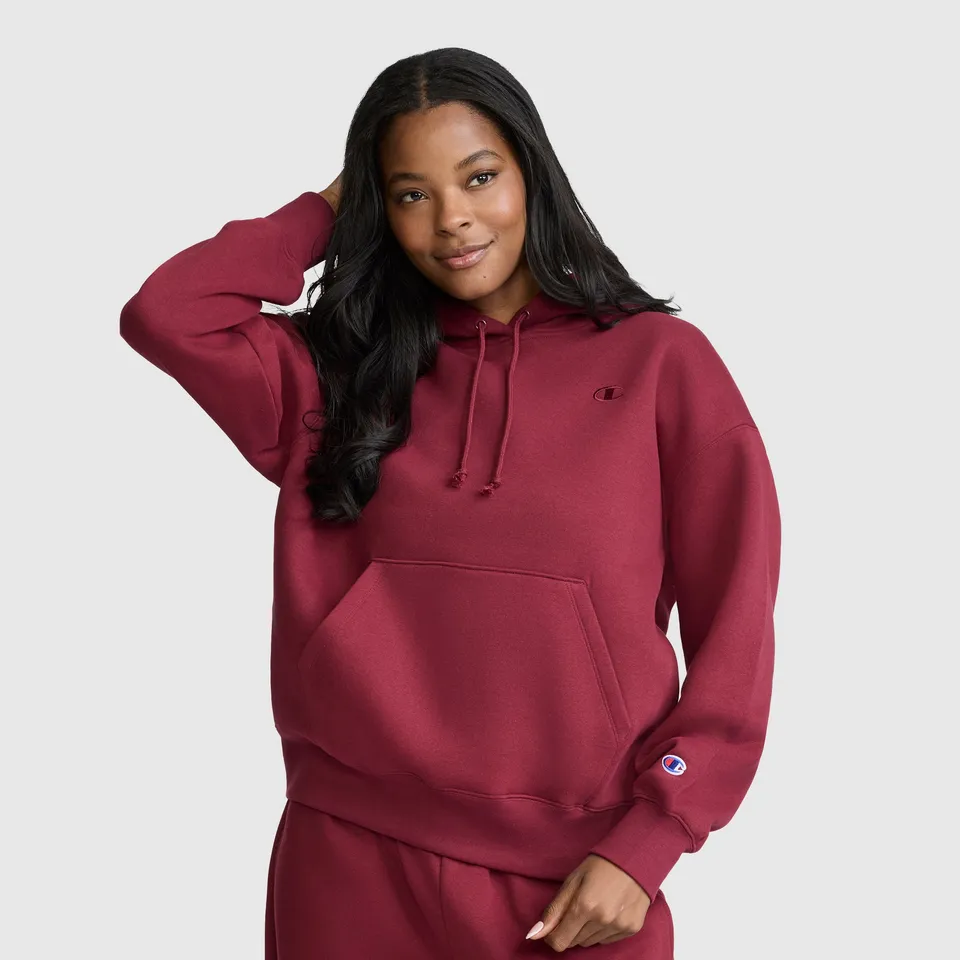 Champion Powerblend Freshman sweat capuche femme Cabernet molleton