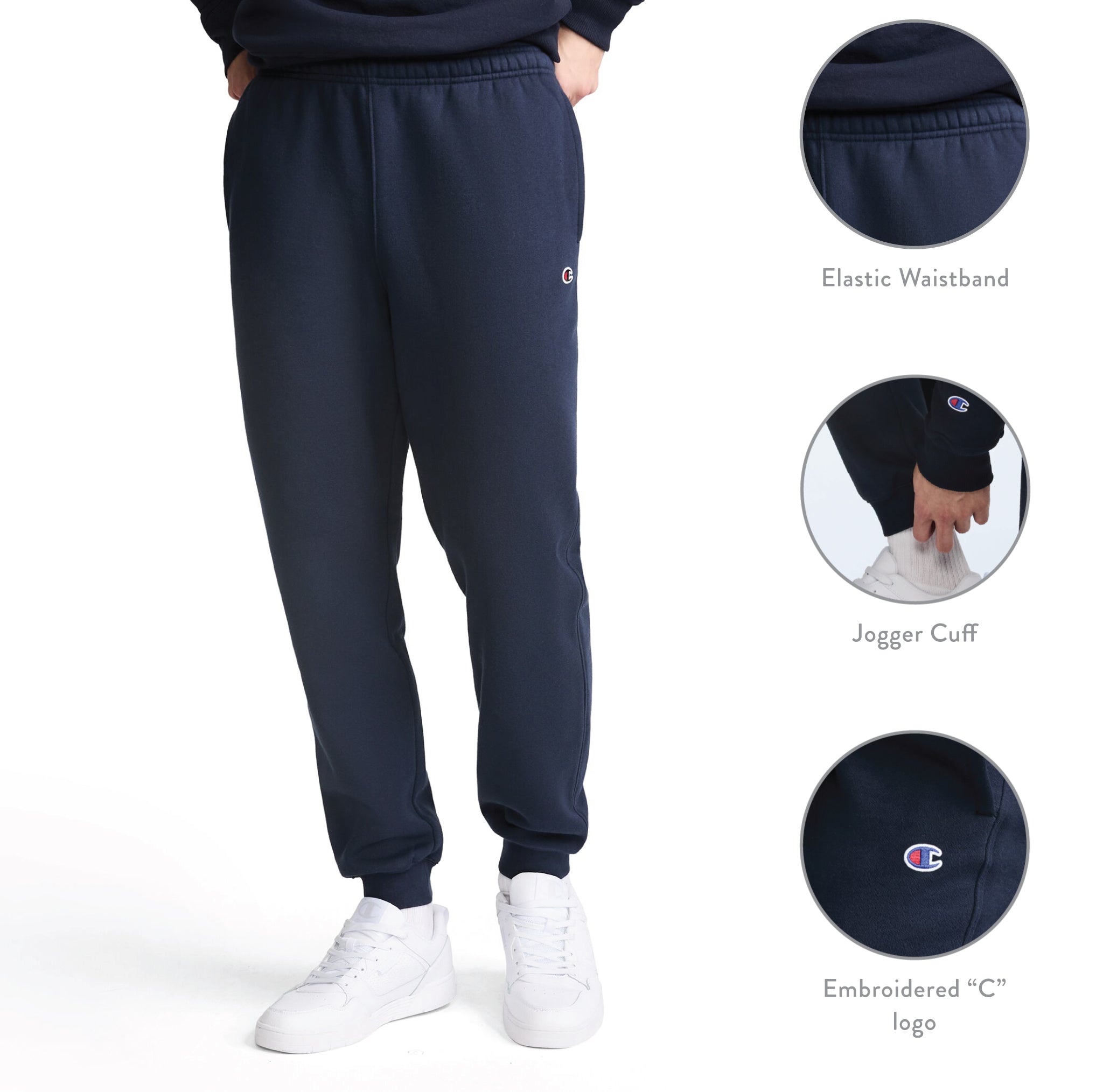 Champion Powerblend Joggers C Logo jogging Estate Blue