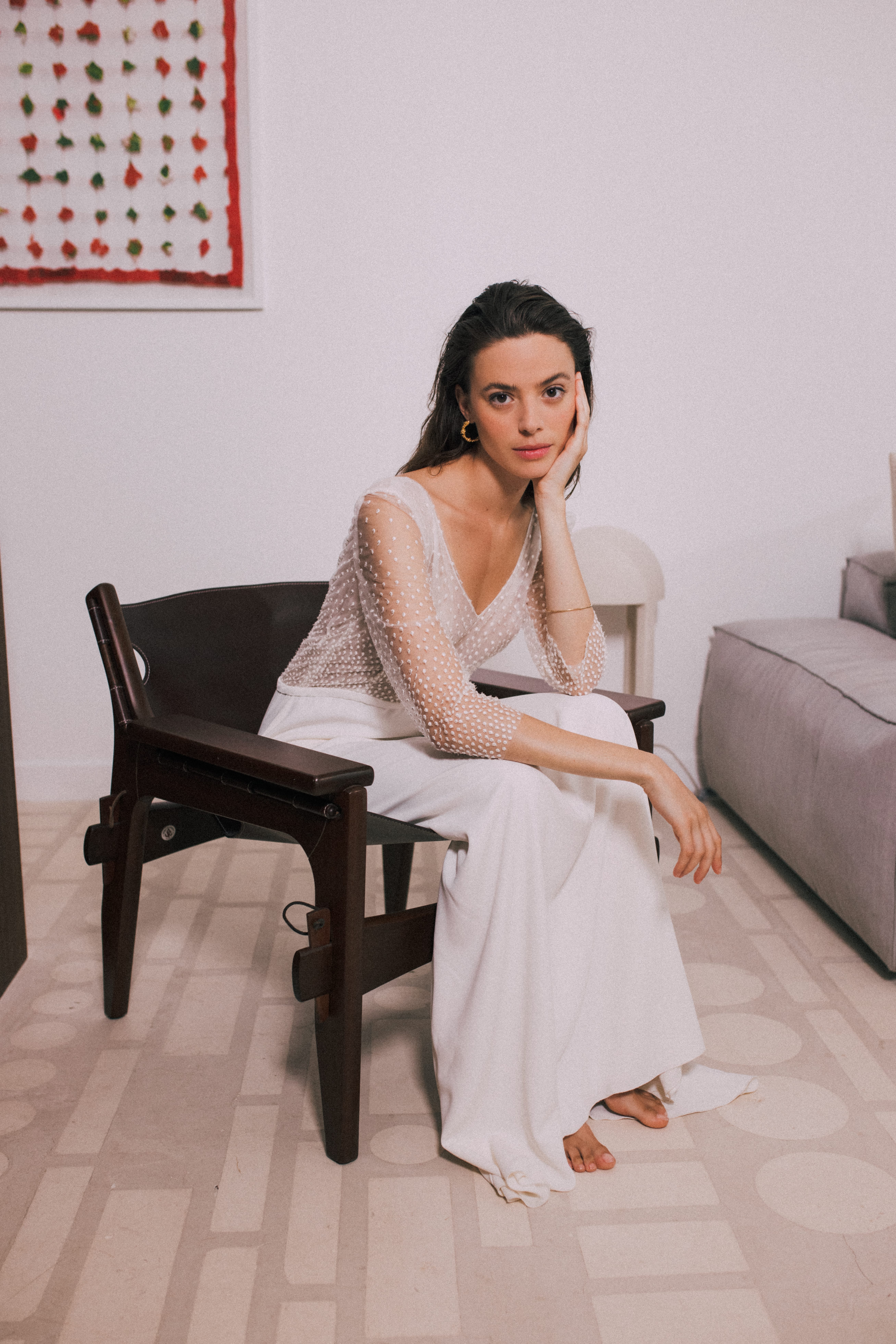 Maison Floret Sur-mesure Heston robe tulle plumetis dégradé