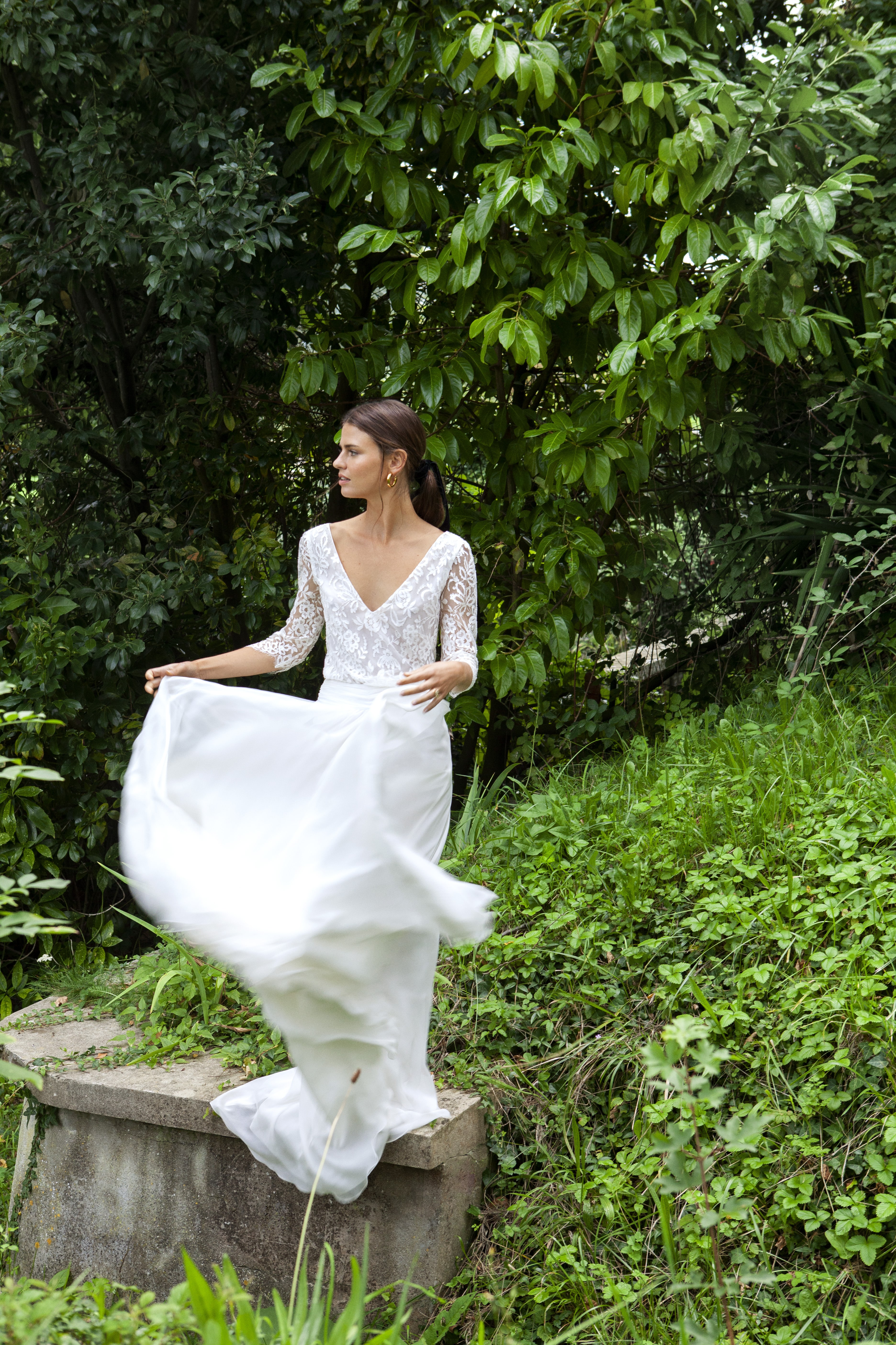 Maison Floret Prêt-à-marier Hadrien top de mariée dentelle Calais