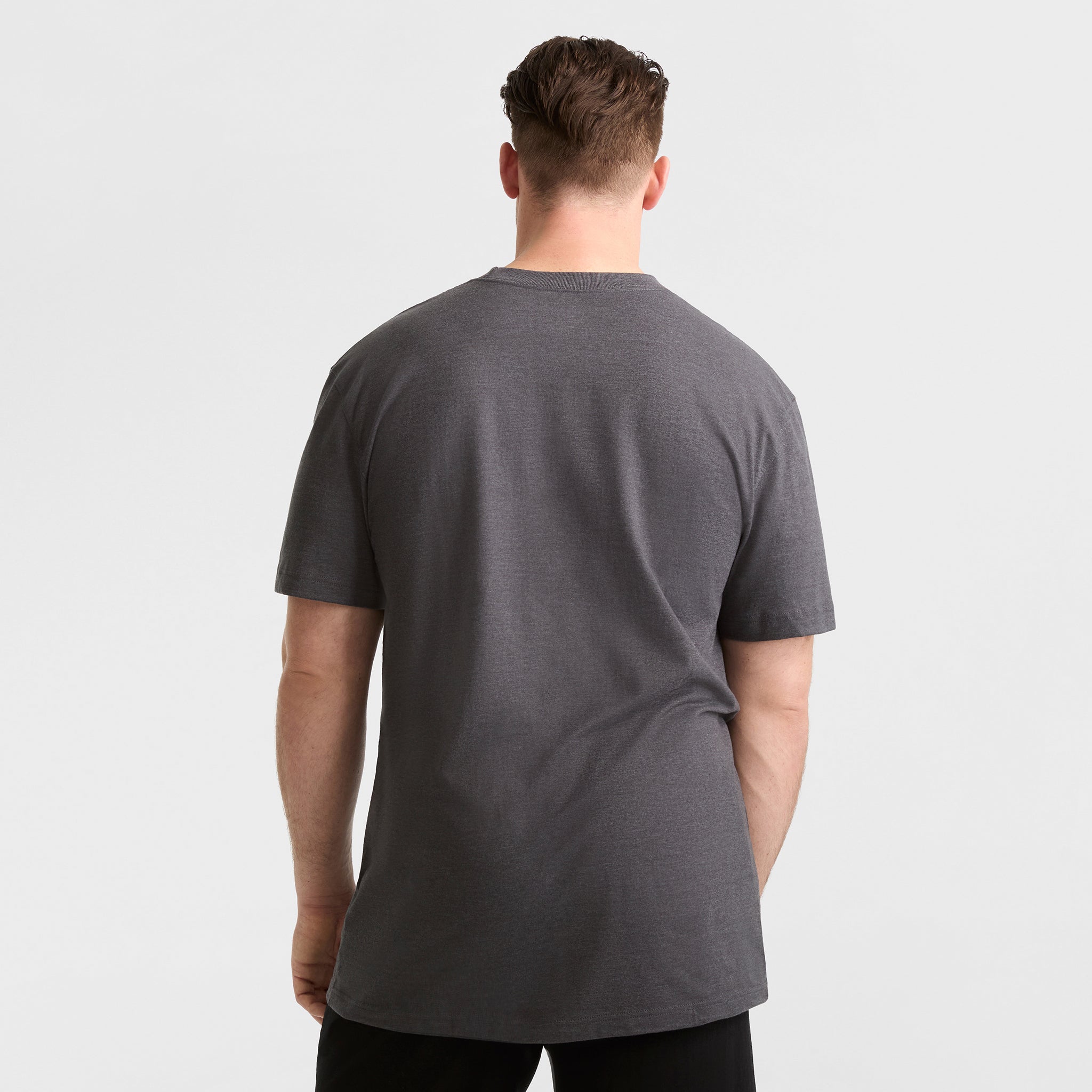 Champion Classic T-Shirt C Logo homme Granite Heather coton