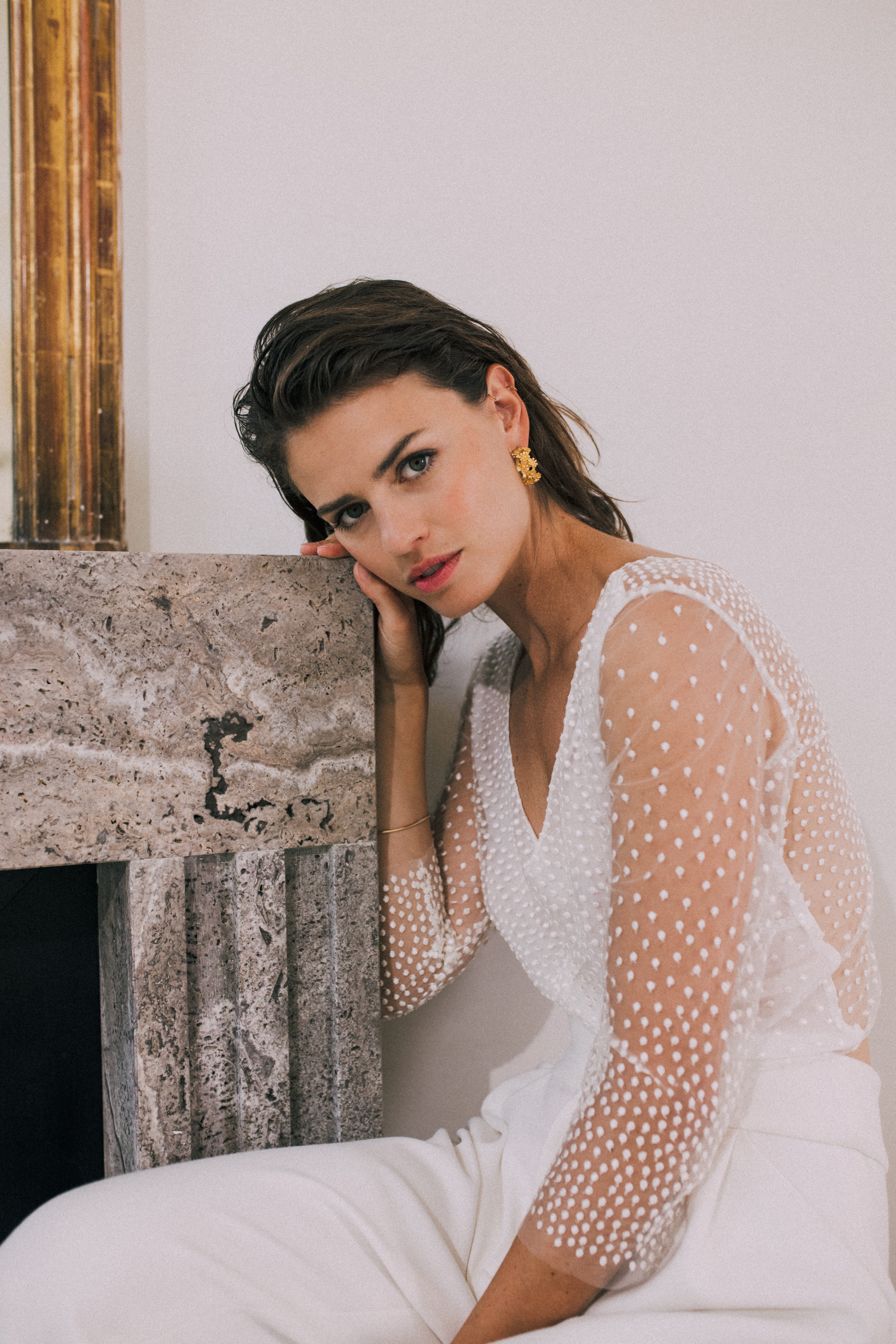 Maison Floret Prêt-à-marier Douglas top tulle plumetis