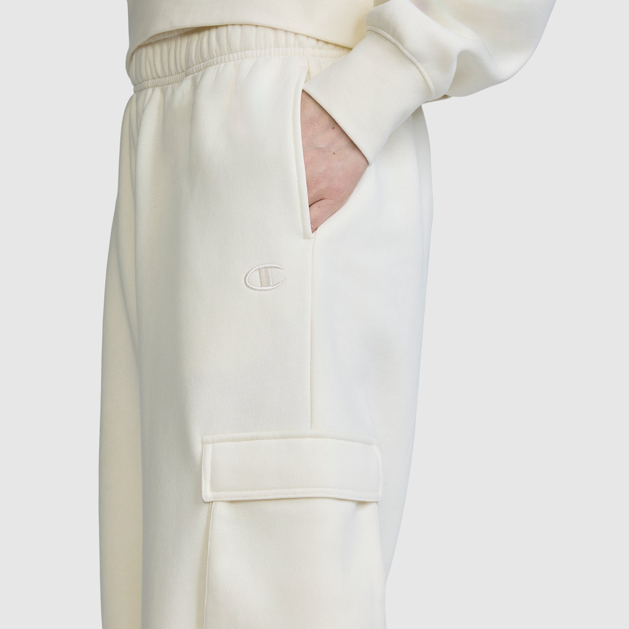 Champion Fleece Cargo Training Pant pantalon Unbleached Cotton