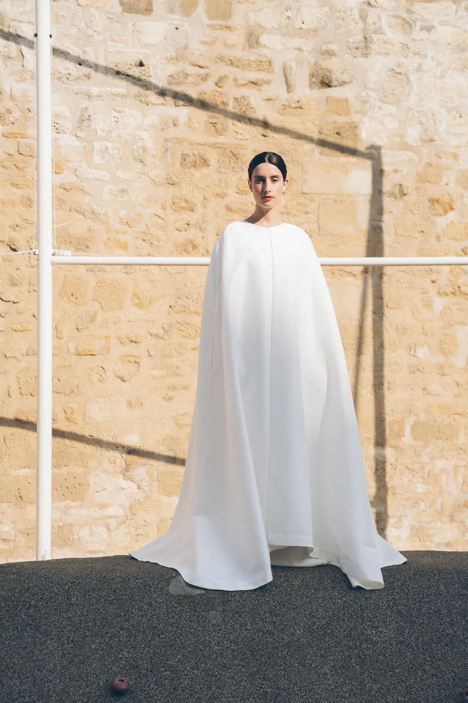 Maison Floret Prêt-à-marier Robin cape satin duchesse