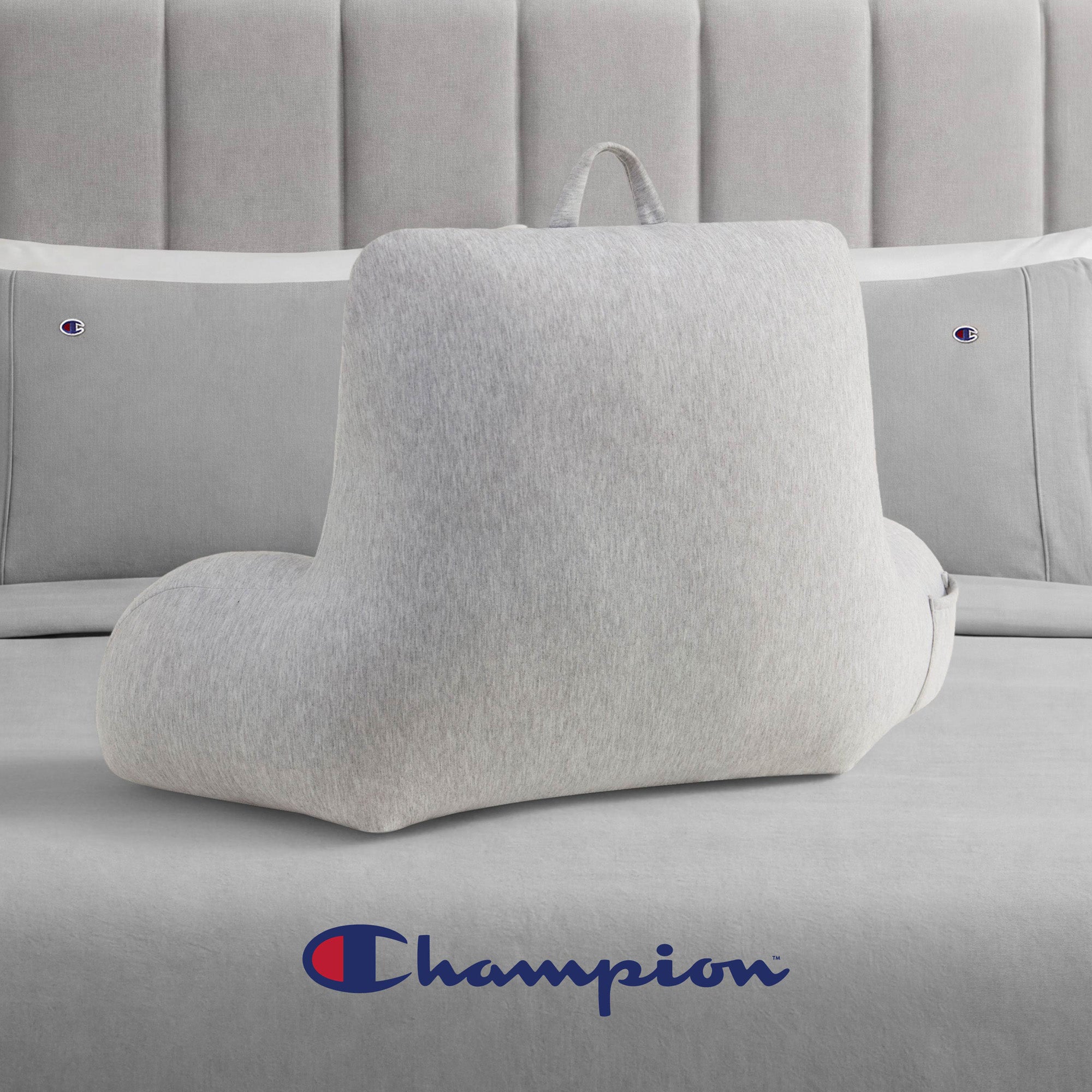Champion Jersey coussin lecture gris 86 cm