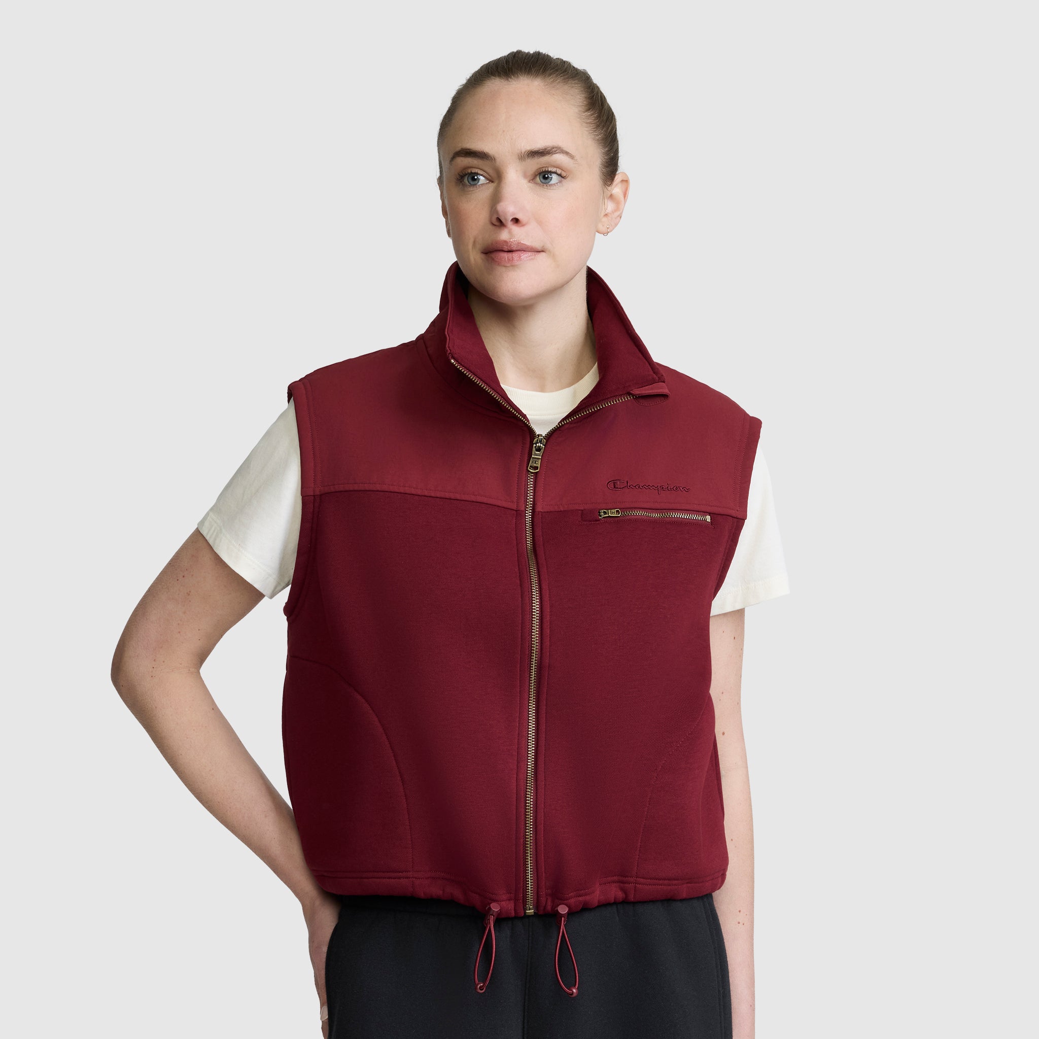 Champion Training Vest gilet bordeaux Cabernet molleton
