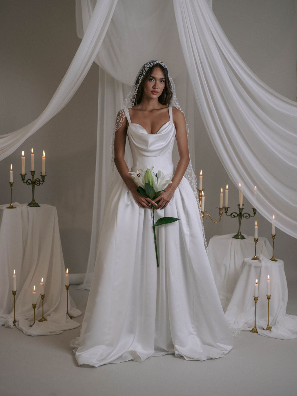 Rime Arodaky Bridal Roslyn robe de mariée satin duchesse