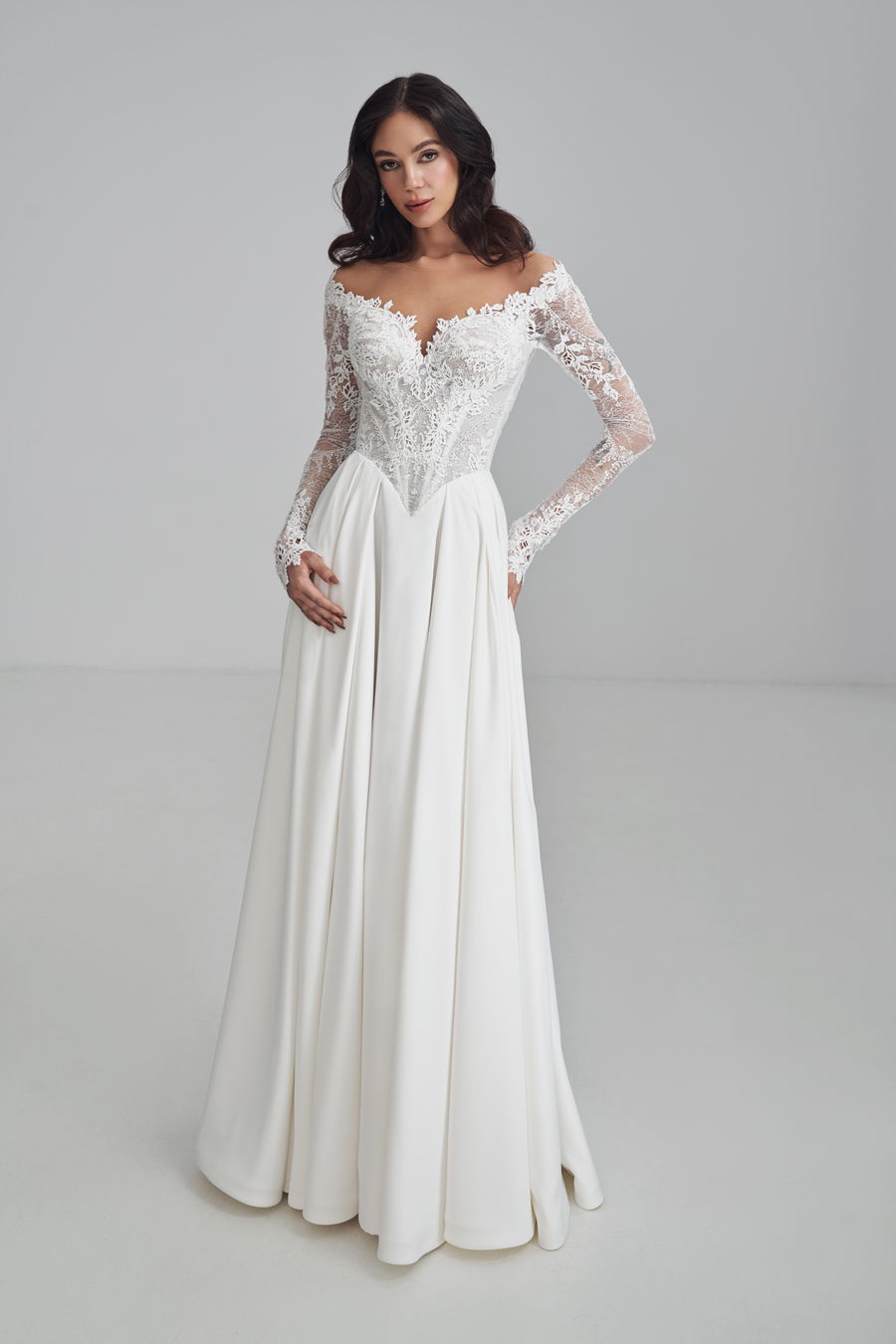 Le Jour de Notre Oui Demetria robe de mariée manches longues