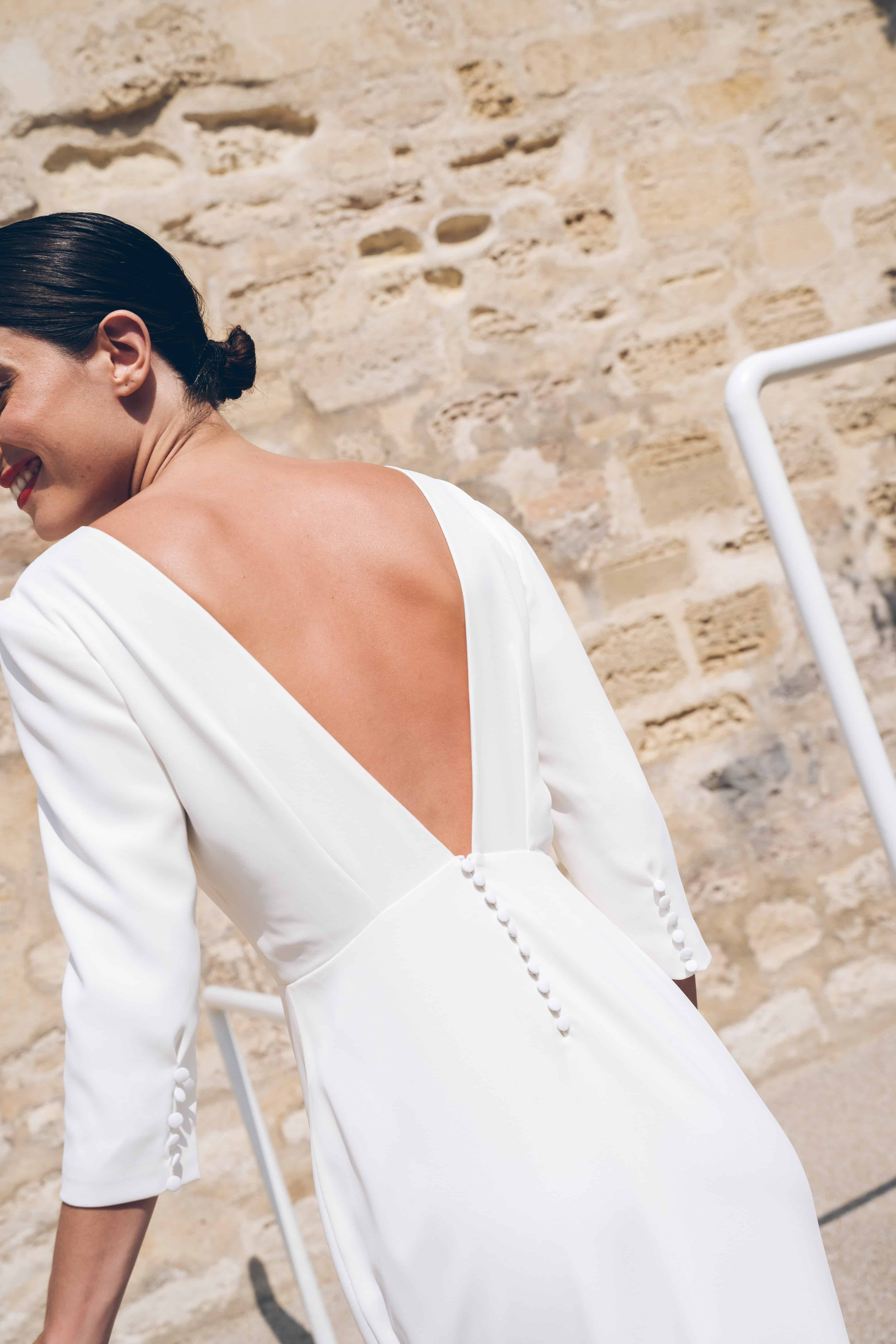 Maison Floret Sur-mesure Darius robe mariée ceinture brodée