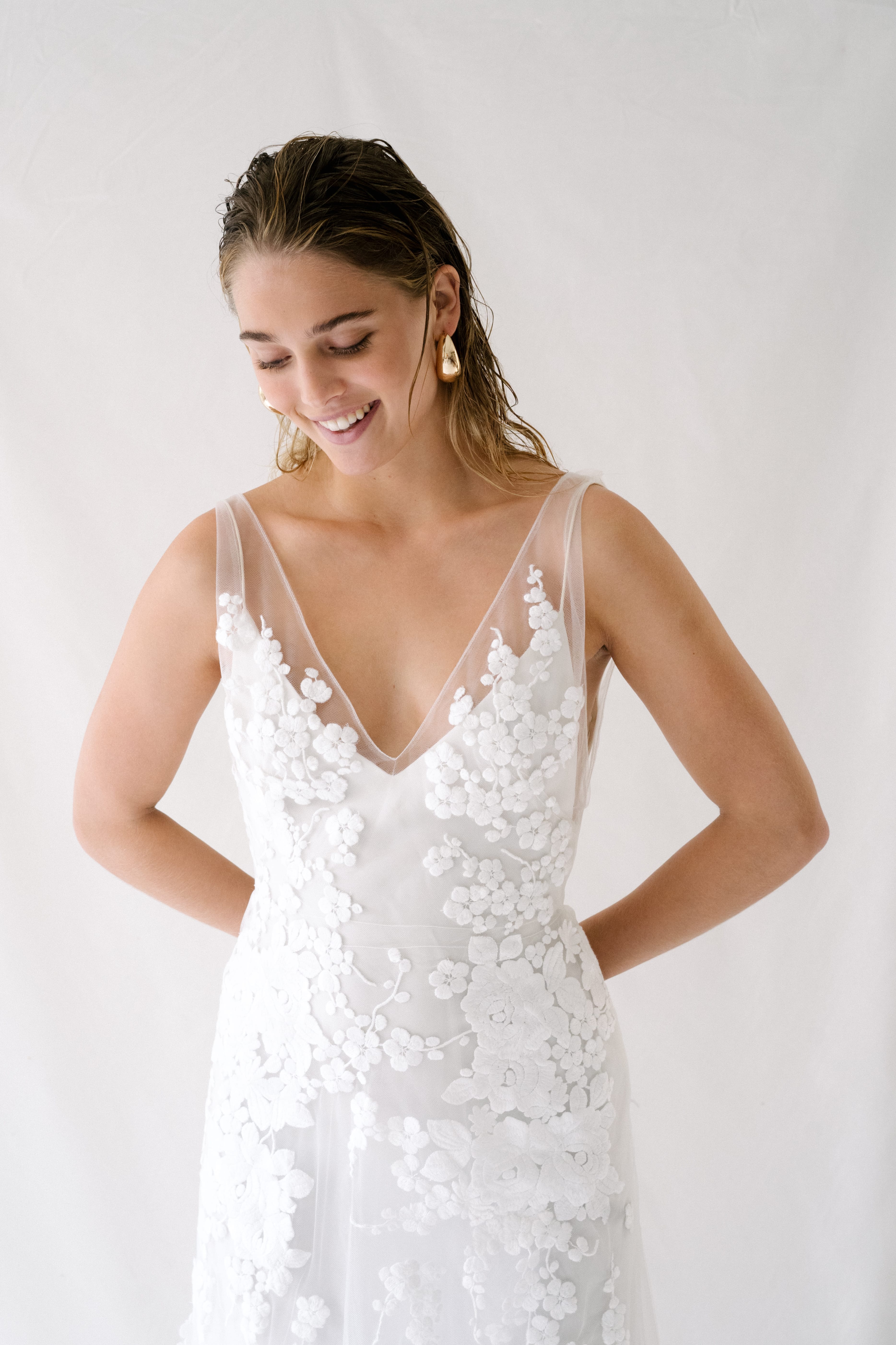 Maison Floret Sur-mesure Aksel robe tulle broderie italienne