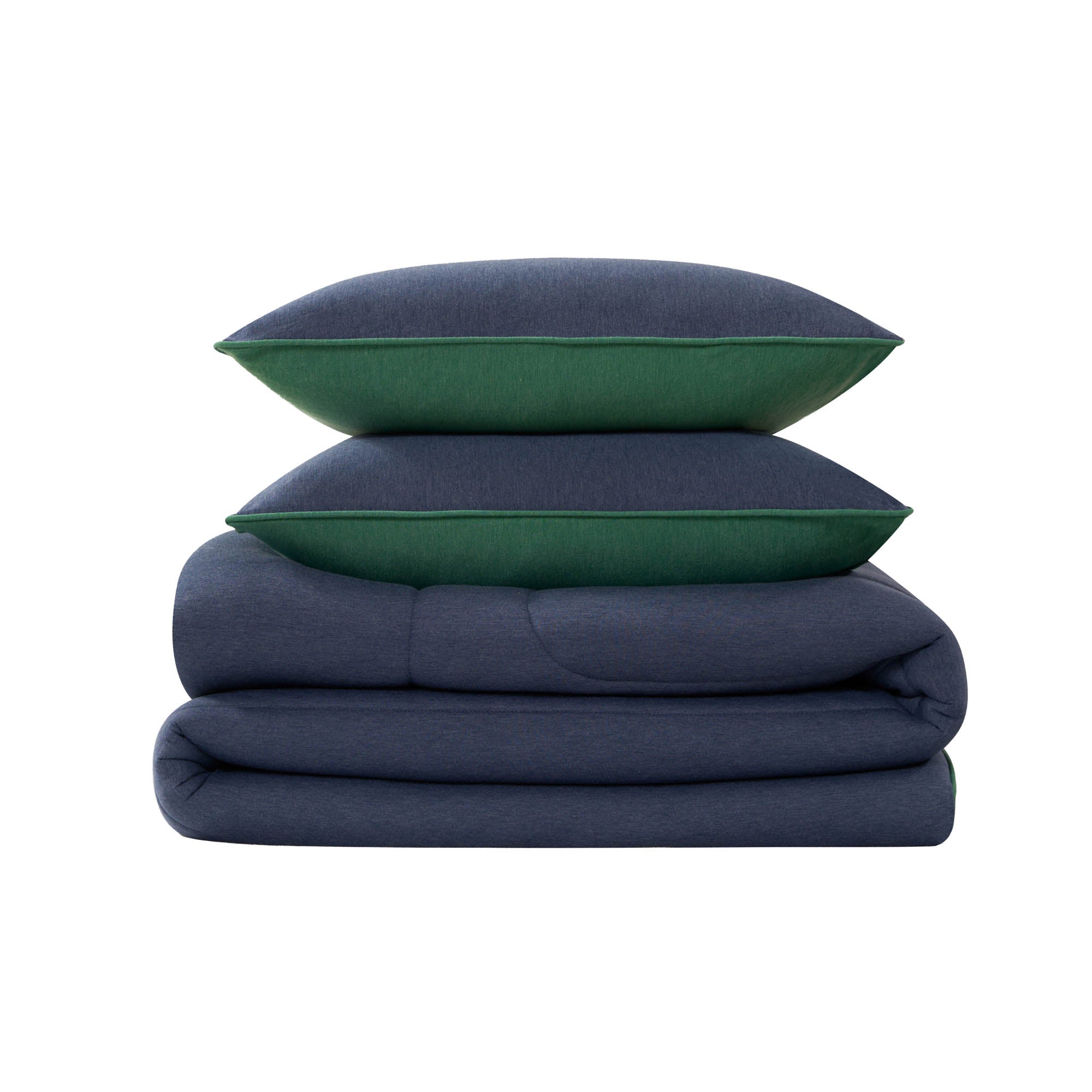 Champion Jersey parure couette réversible bleu vert