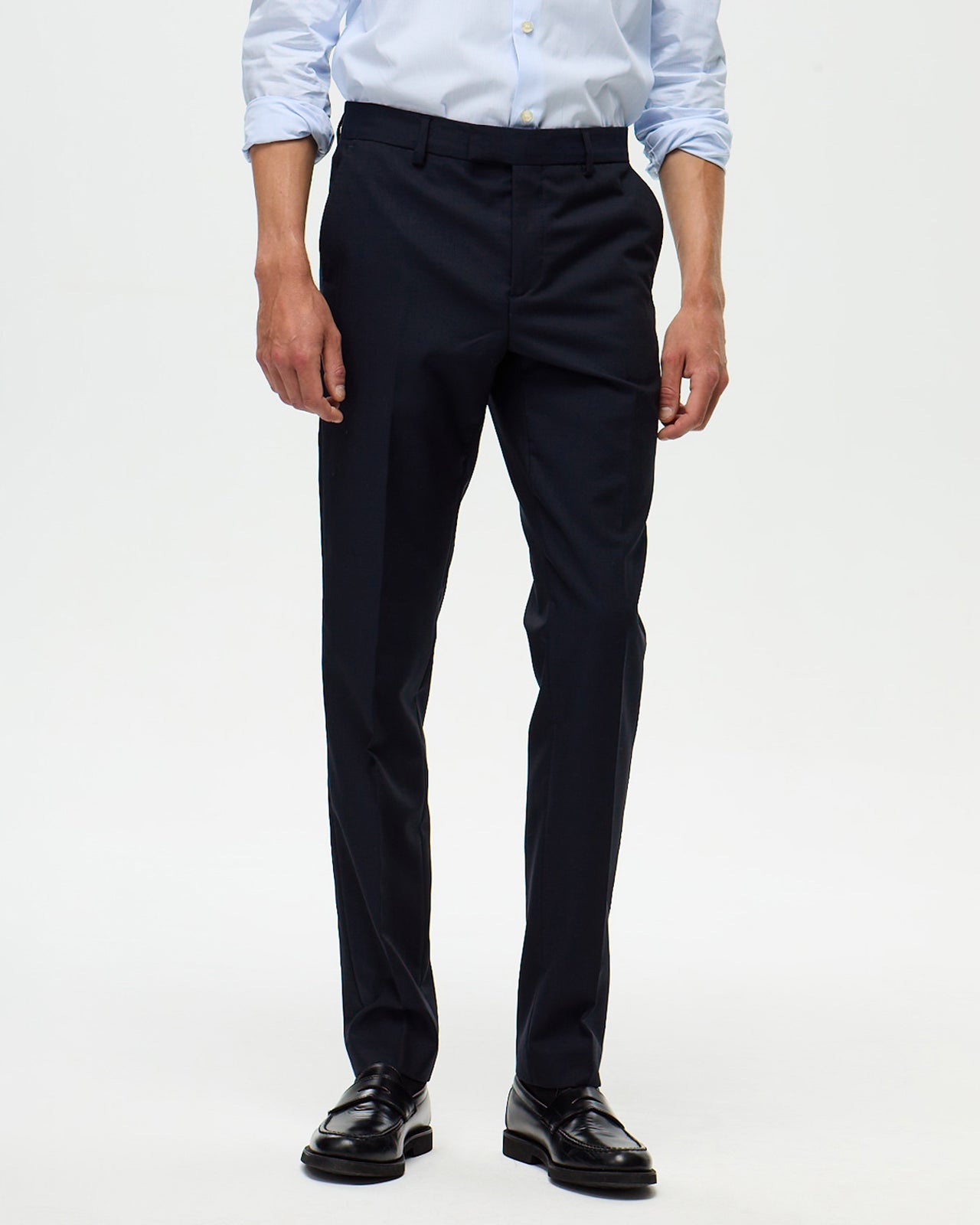 LAFAURIE FREUD P Pantalon costume bleu nuit coupe droite