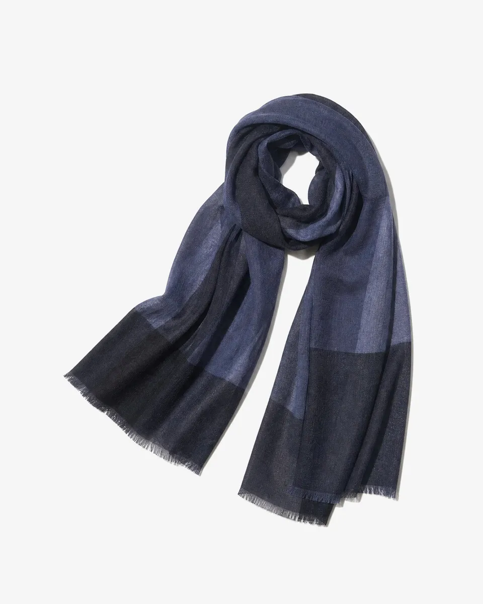 LAFAURIE YUMI écharpe indigo 100% laine