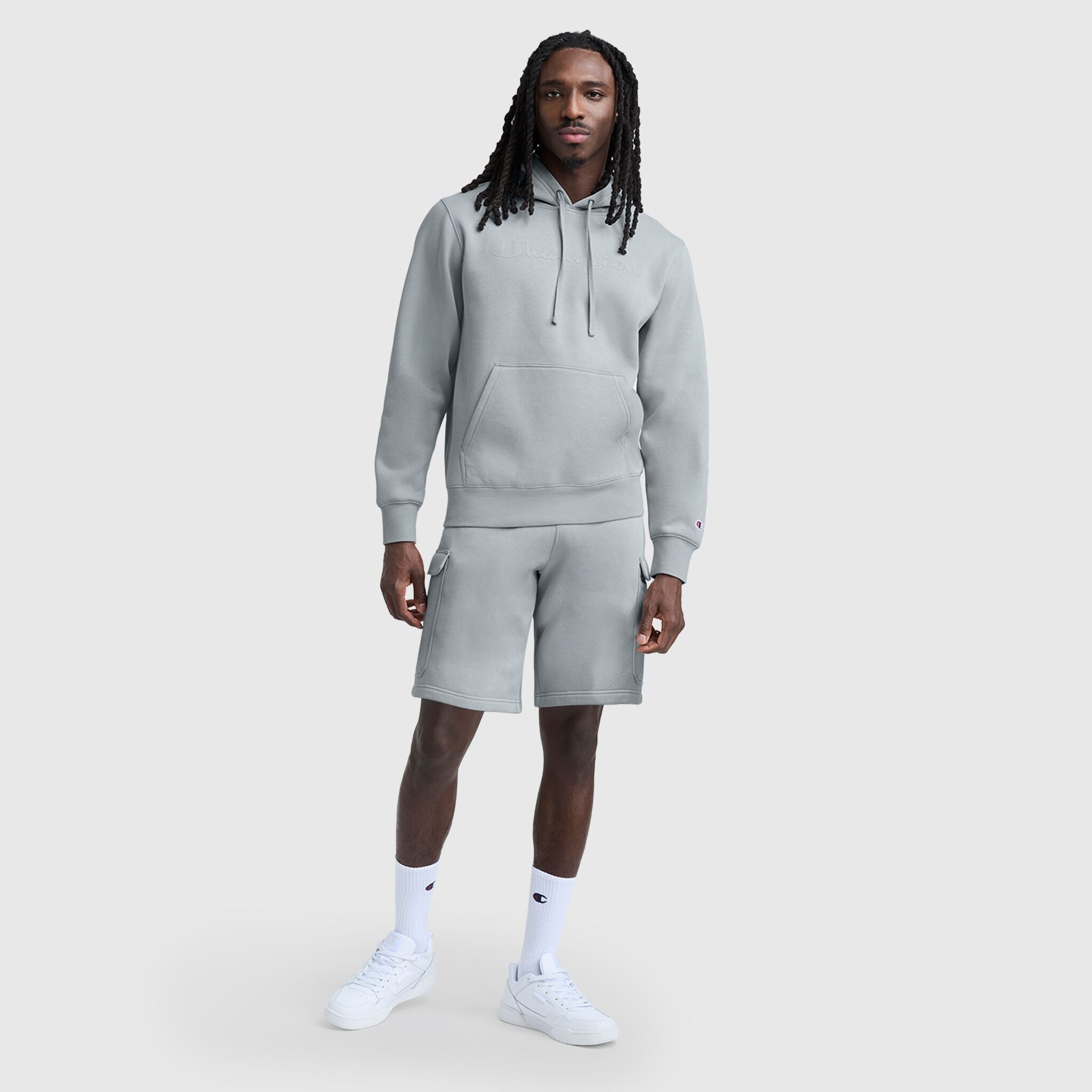 Champion 8" Fleece Cargo Short C Logo short gris
