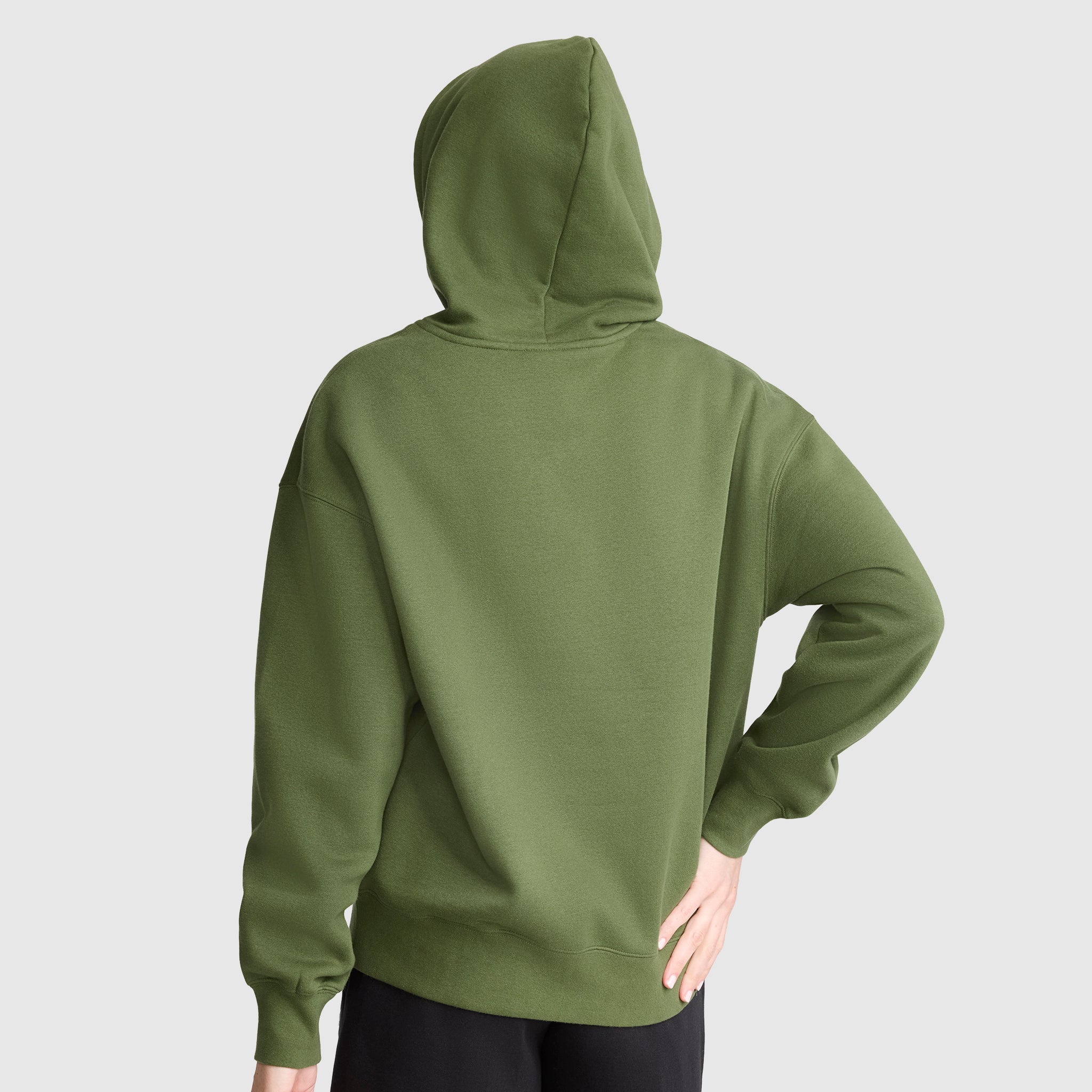 Champion Powerblend Tonal Script Freshman hoodie vert Chive