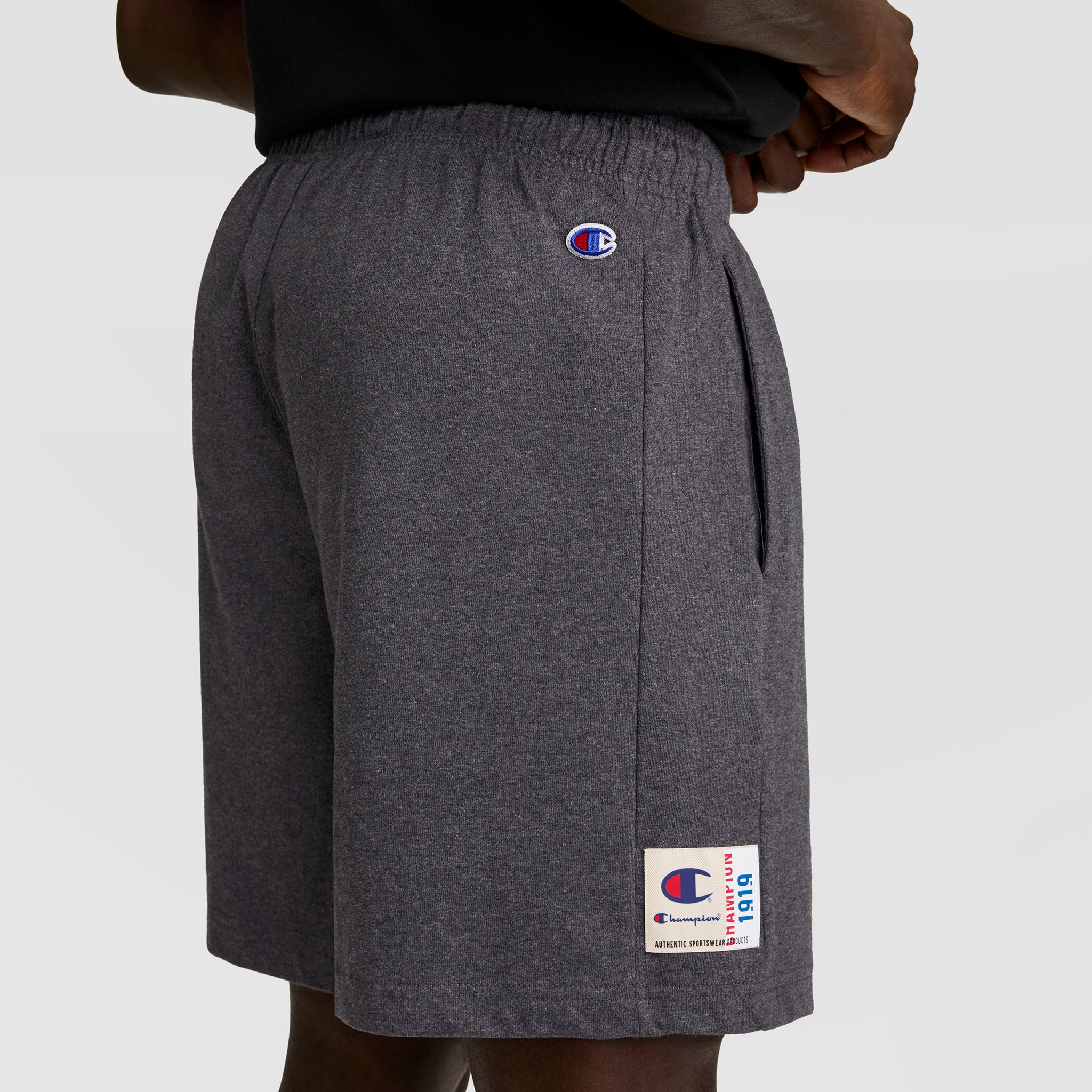 Champion 7" Jersey Short short homme Granite Heather gris