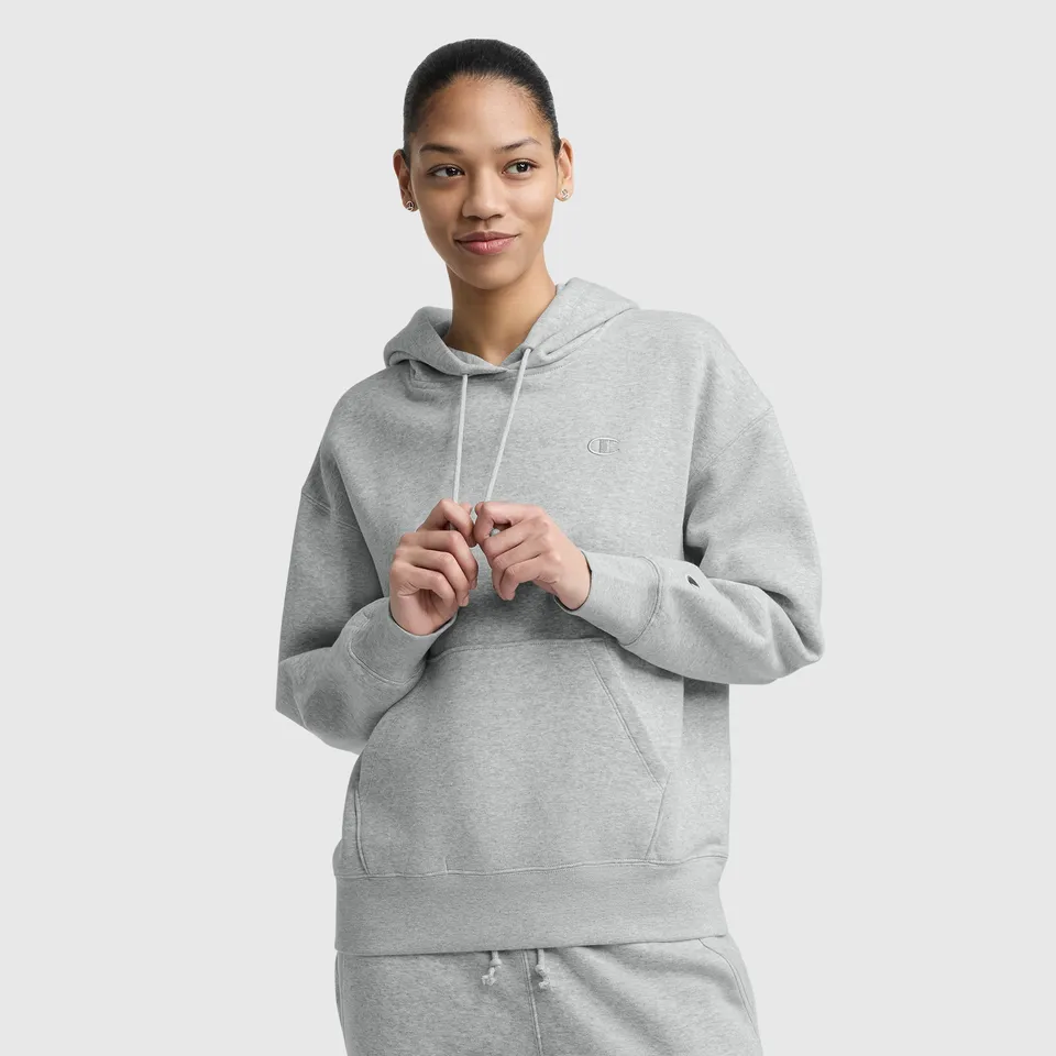 Champion Powerblend Freshman Hoodie sweat gris capuche