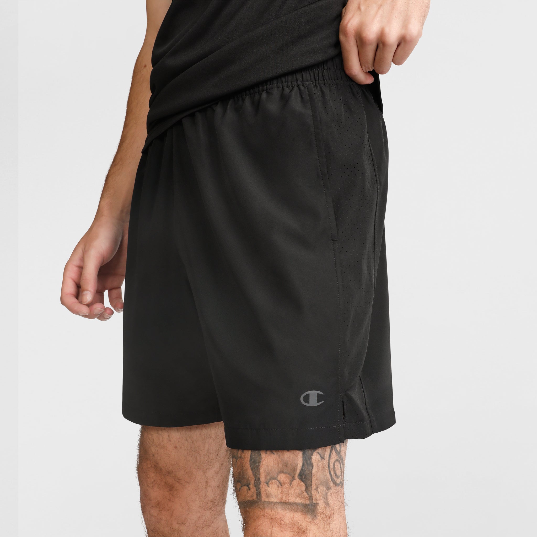 Champion 7" Woven short sport homme Black polyester