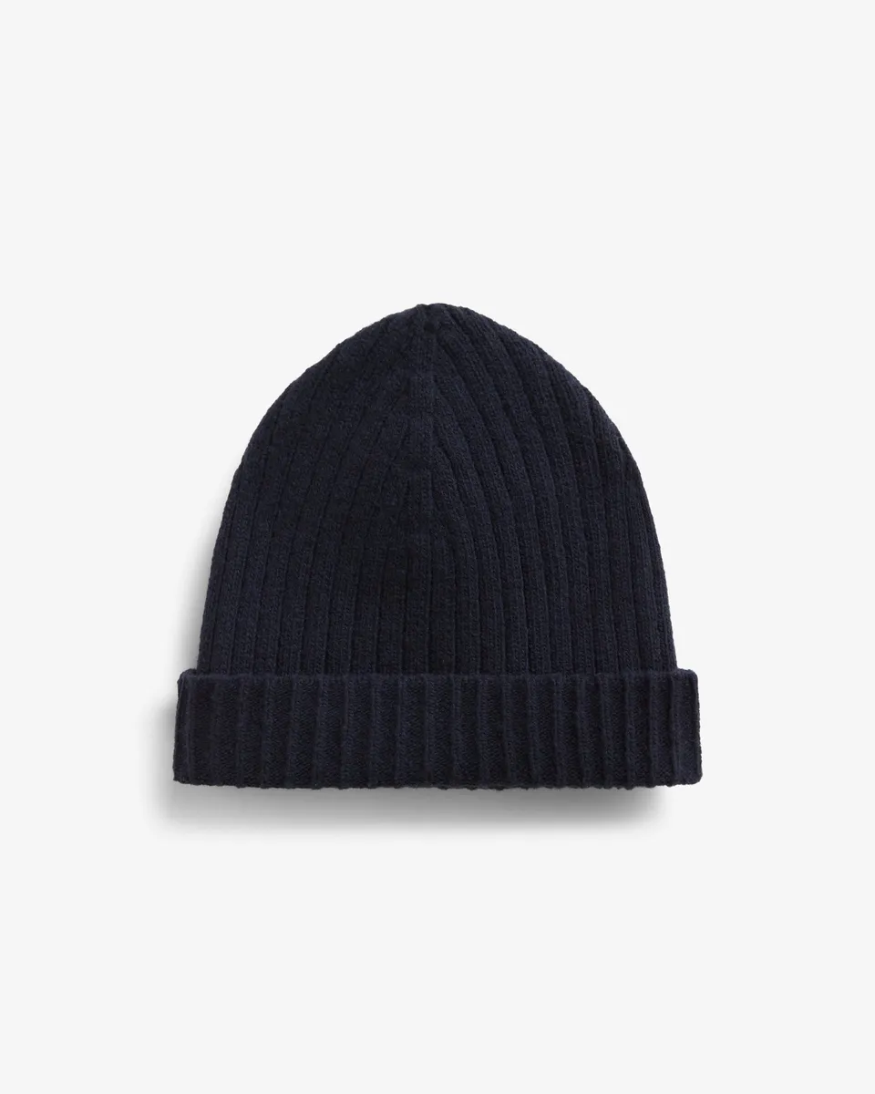 LAFAURIE EVEN bonnet navy laine taille unique chaud
