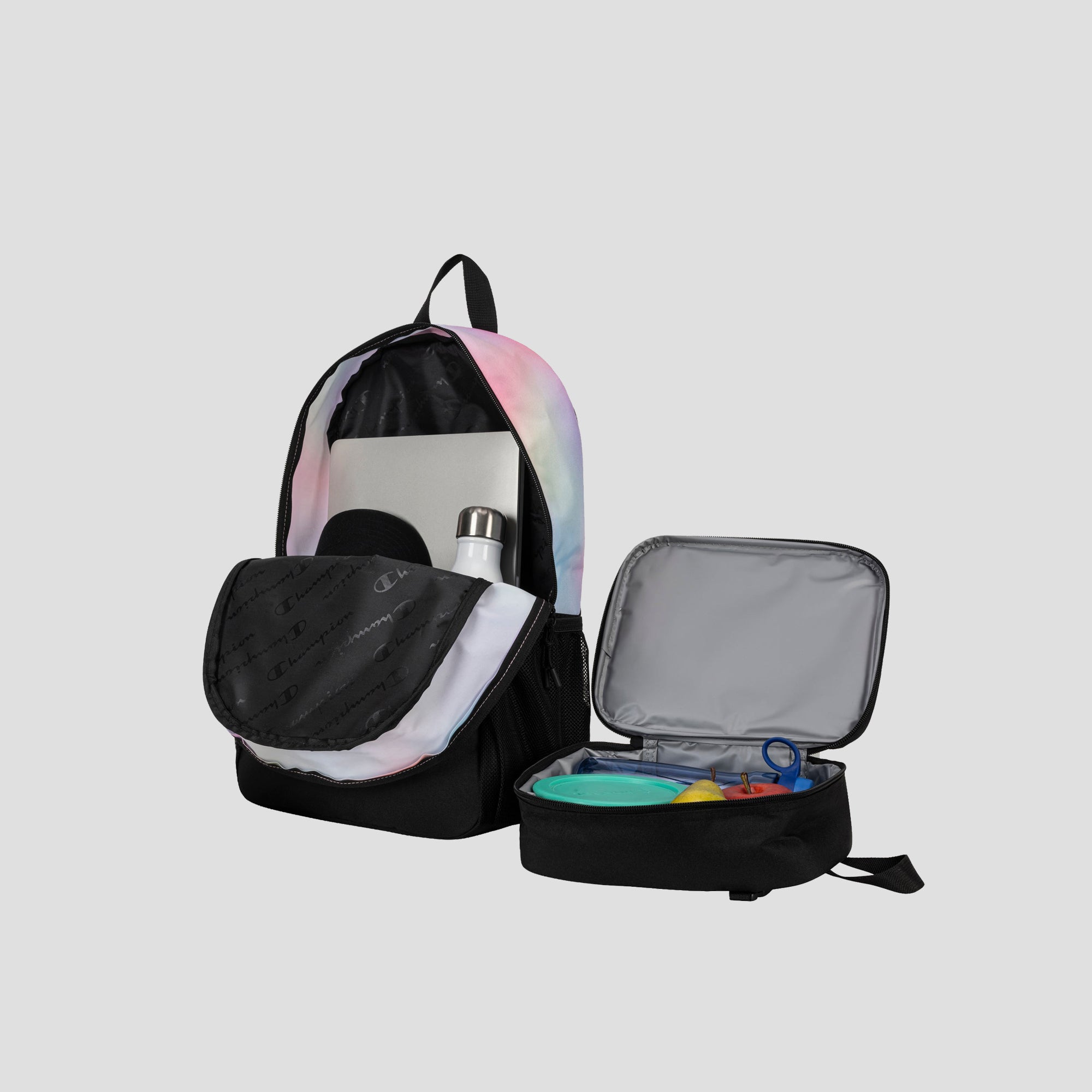 Champion Mode Lunch Kit sac à dos enfant Pink Black + lunch box