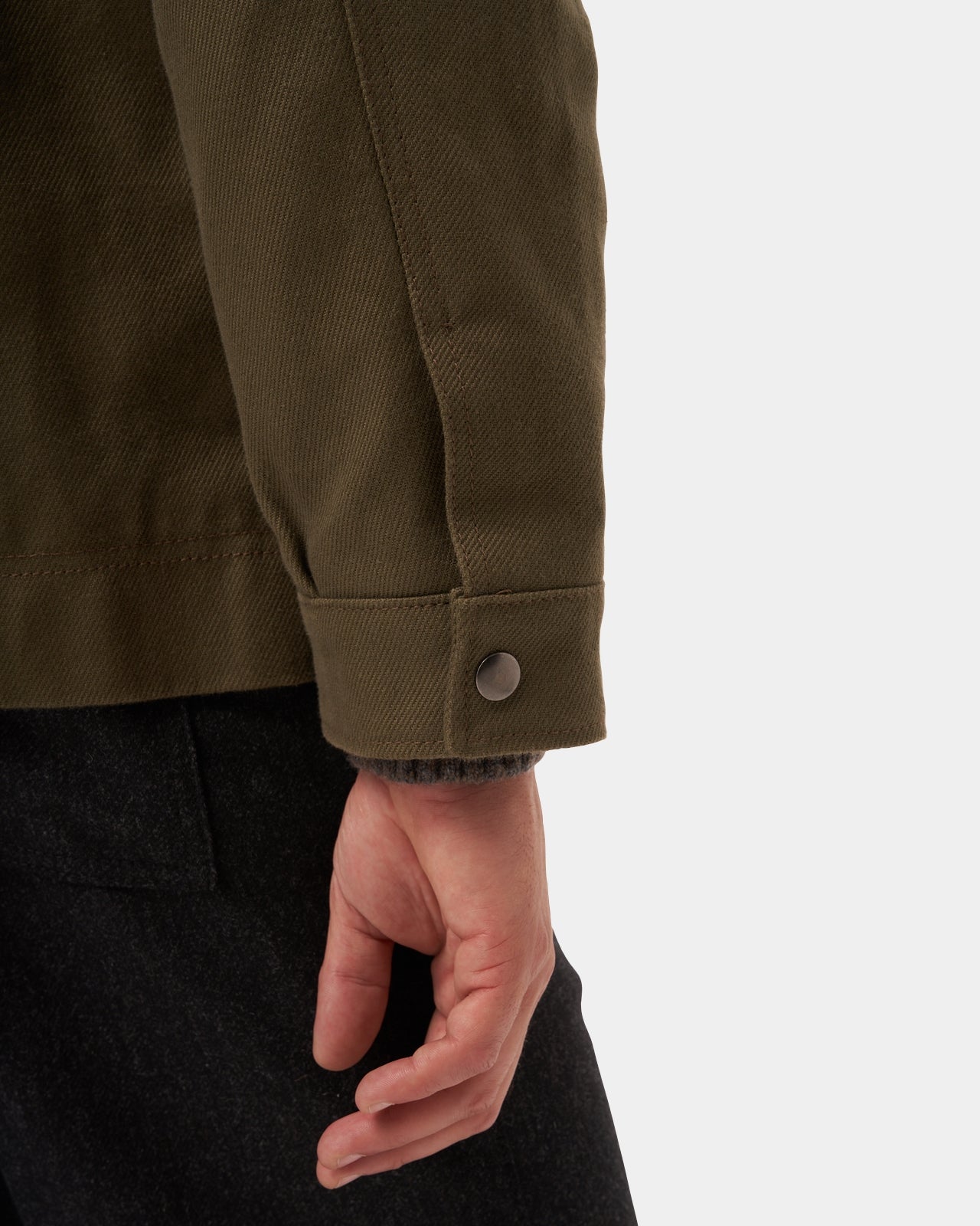 LAFAURIE VASSILY veste coton enduit kaki militaire