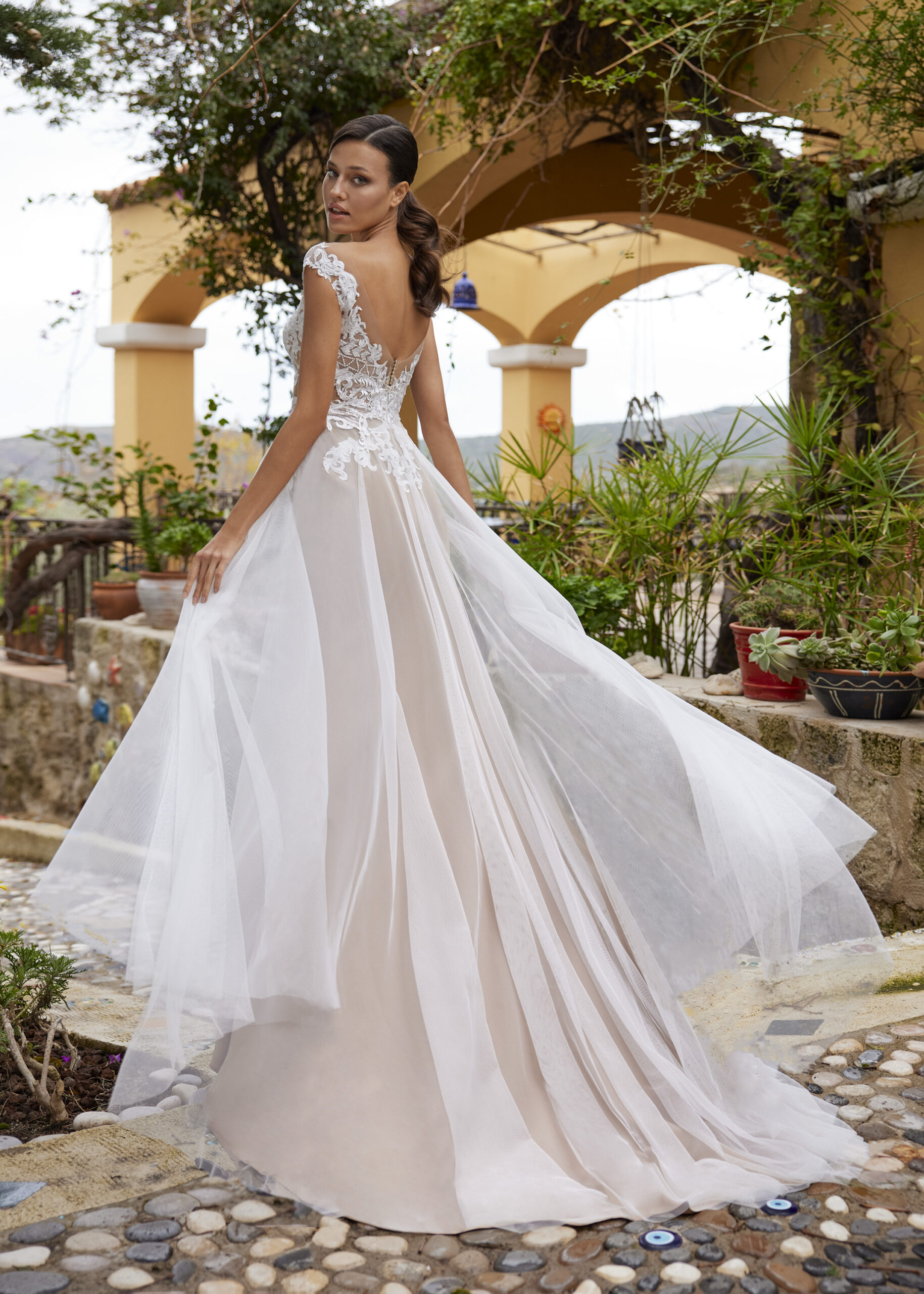 Hervé Paris My Freedom Amite robe de mariée ivoire tulle