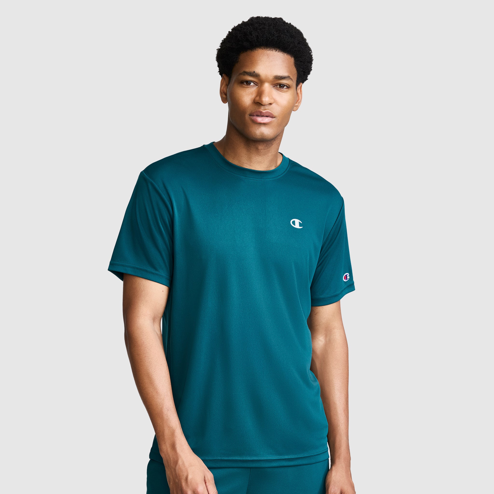 Champion Sport T-Shirt Reflective C Logo Deep Teal homme