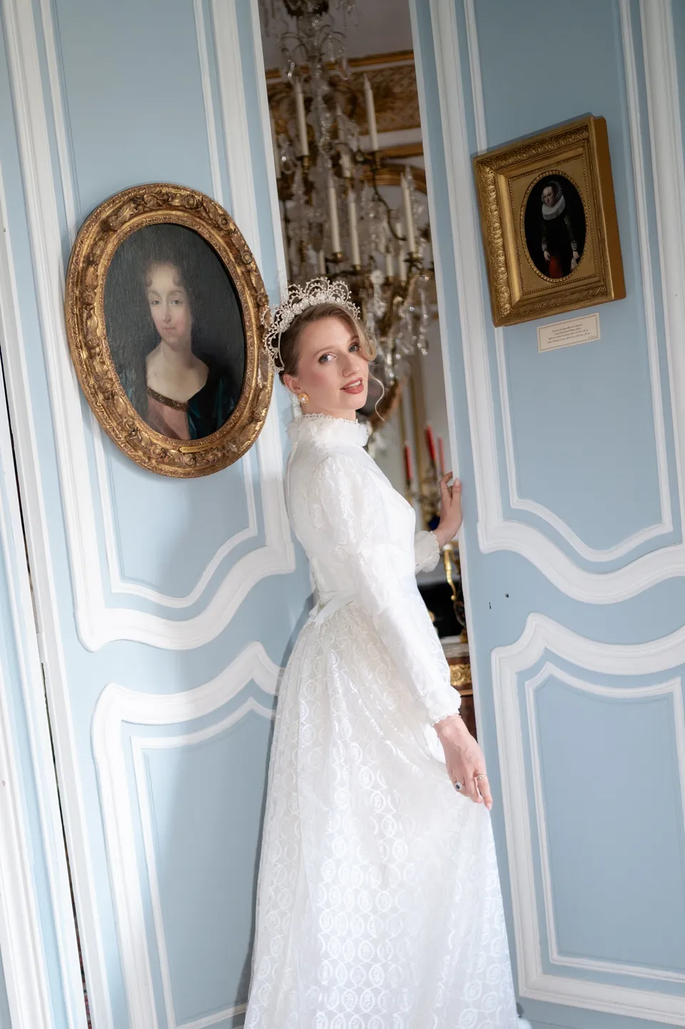 Solène Gisèle La mariée Henriette robe de mariée dentelle 36 traîne