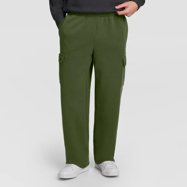Champion Fleece Cargo pantalon molleton vert chive C Logo