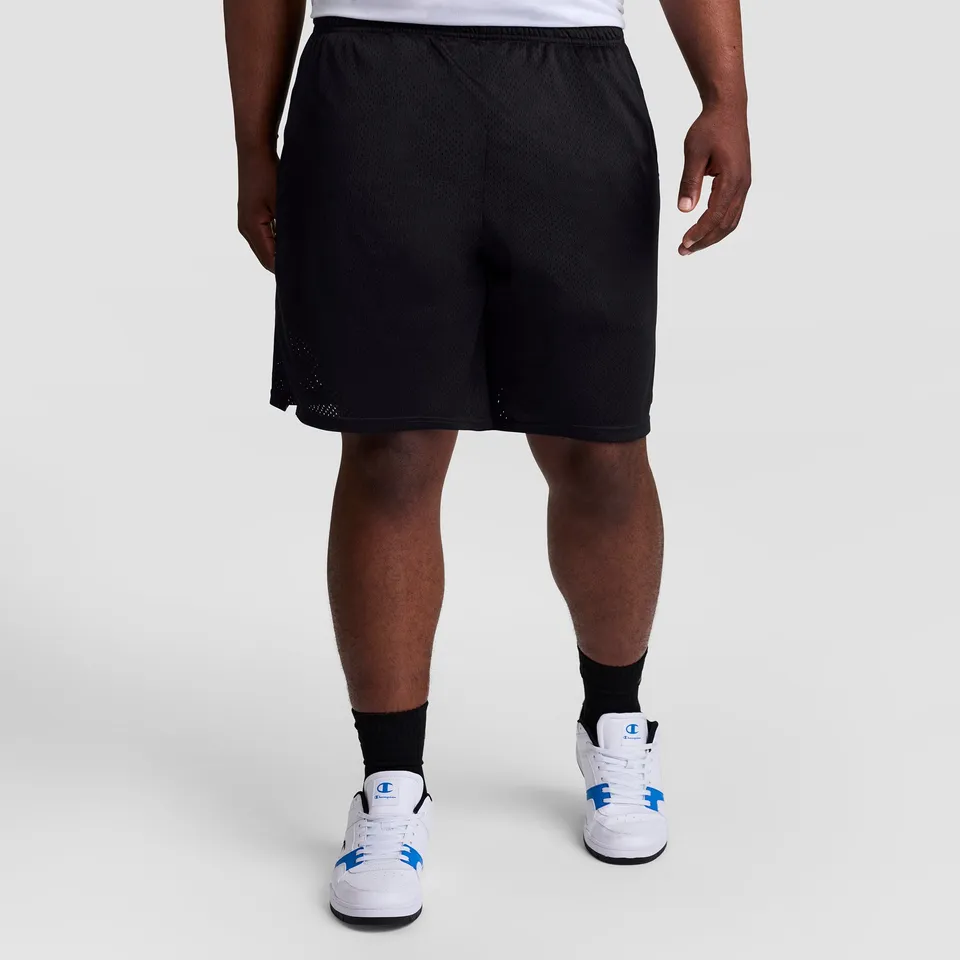 Champion 9 pouces short mesh noir homme grande taille