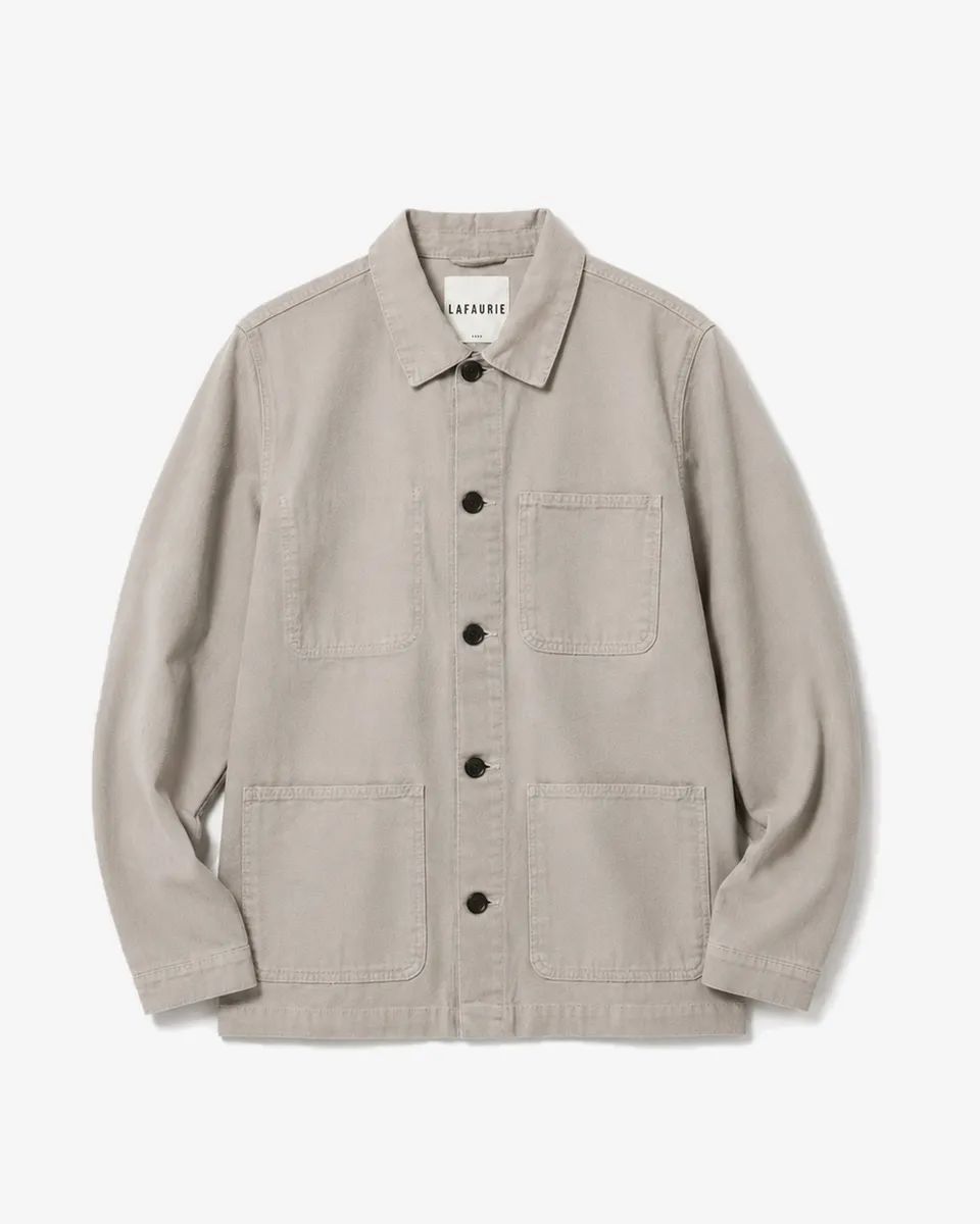 Lafaurie Braque Argile veste de peintre coton coupe droite