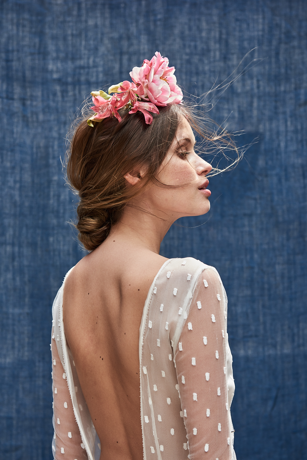 Maison Floret Sur-mesure Kent robe de mariée tulle plumetis