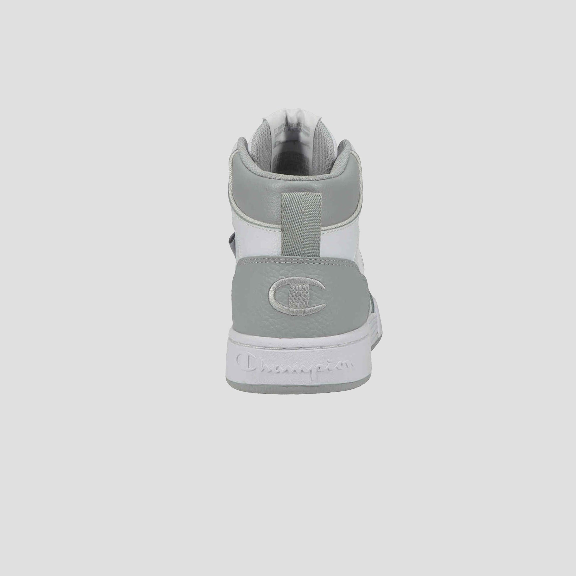 Champion Men's 5-on-5 High baskets blanc gris montantes