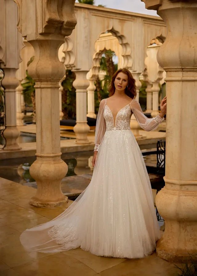 Hervé Paris Cherish Love Carina robe de mariée blanche longue