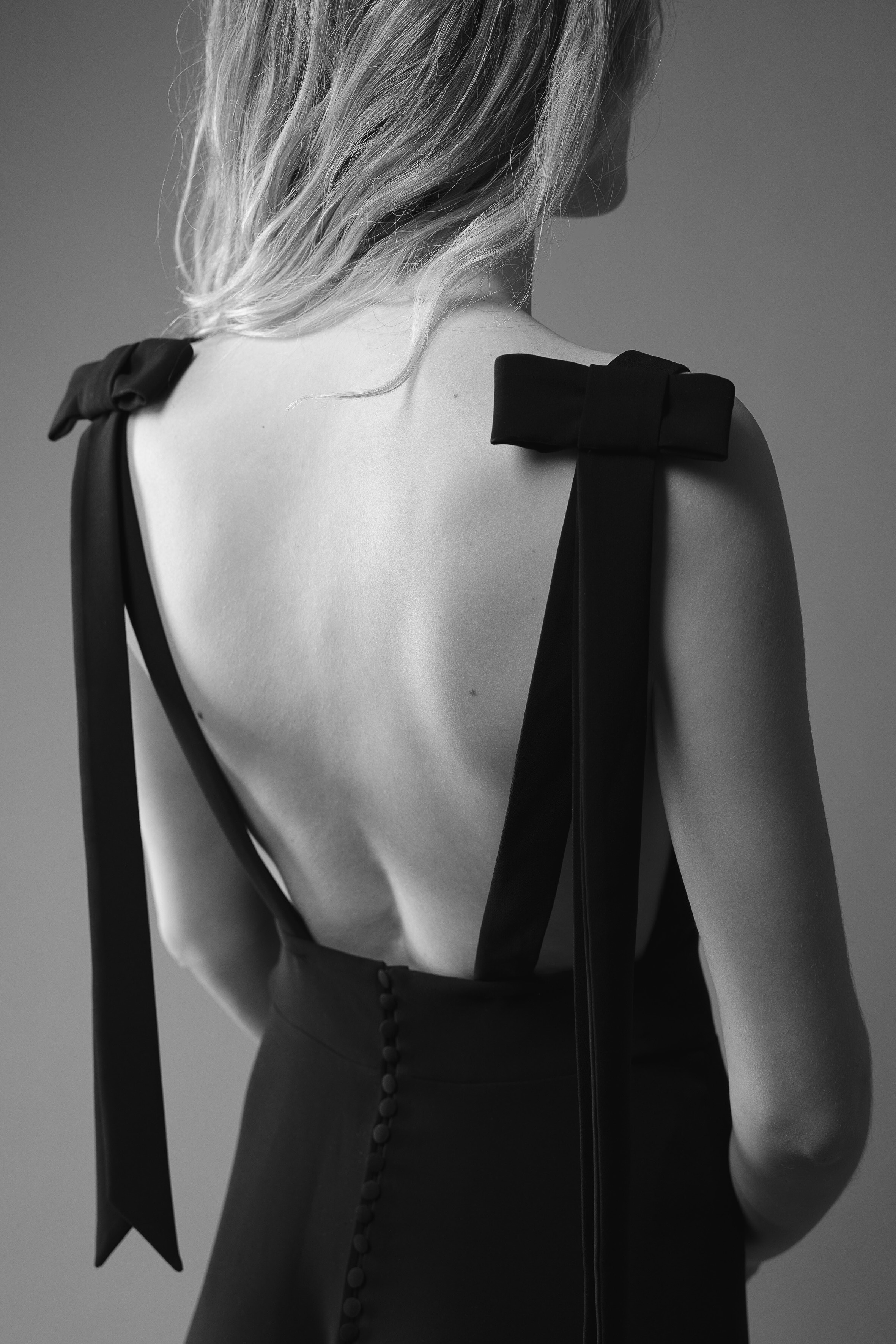 Maison Floret Prêt-à-marier Mick robe crêpe noir