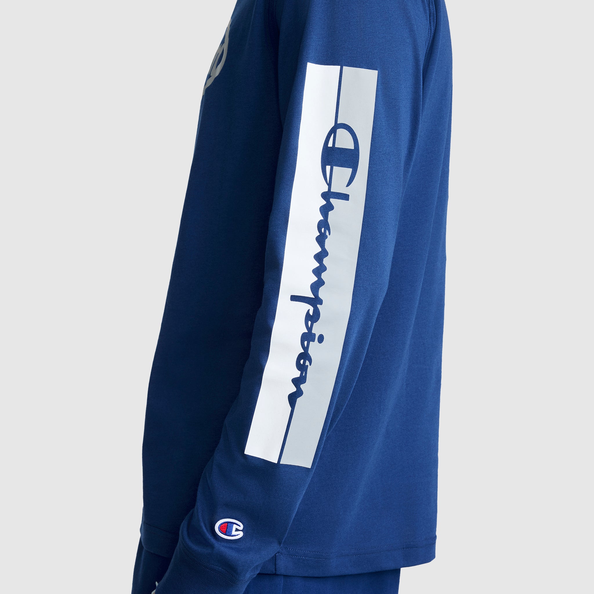 Champion T-Shirts Medallion Long Sleeve tee-shirt bleu Estate Blue
