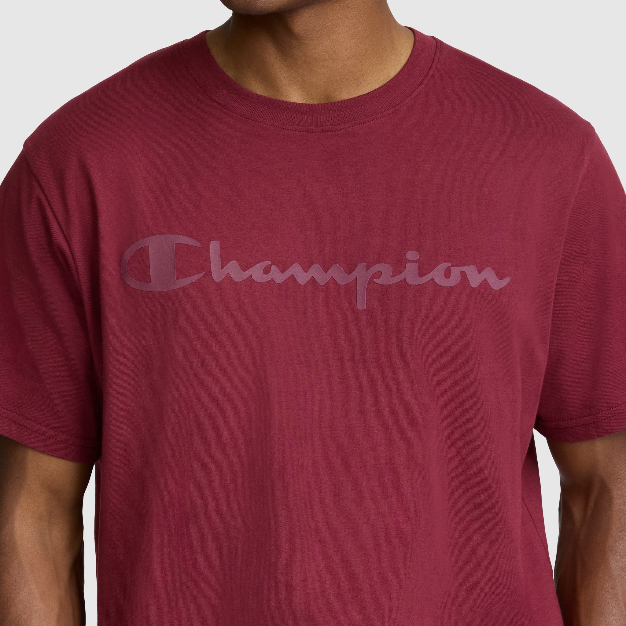 Champion Classic Graphic T-shirt homme bordeaux coton